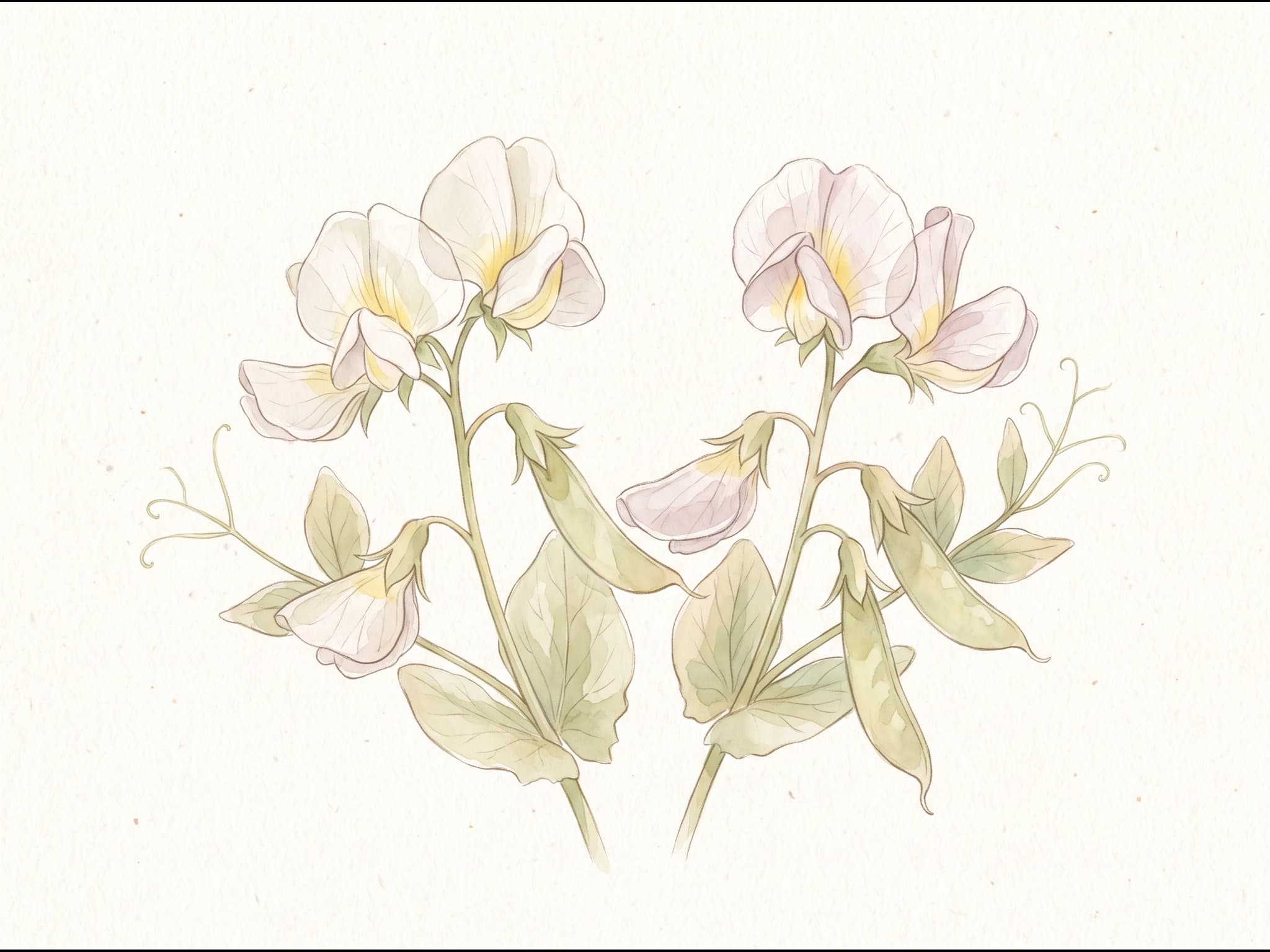 Tirabeque (guisante snow) — Flor