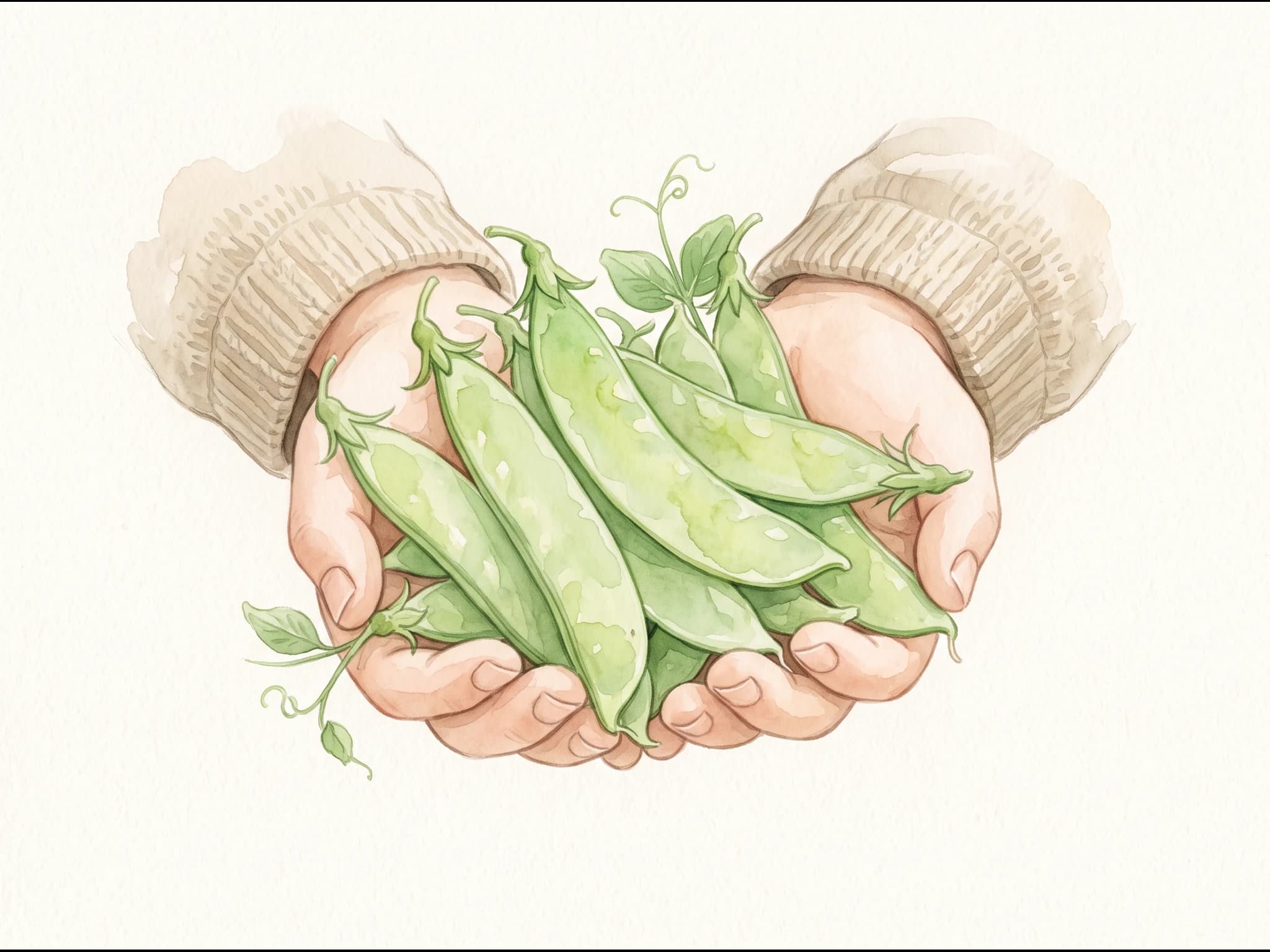 Tirabeque (guisante snow) — Fruto