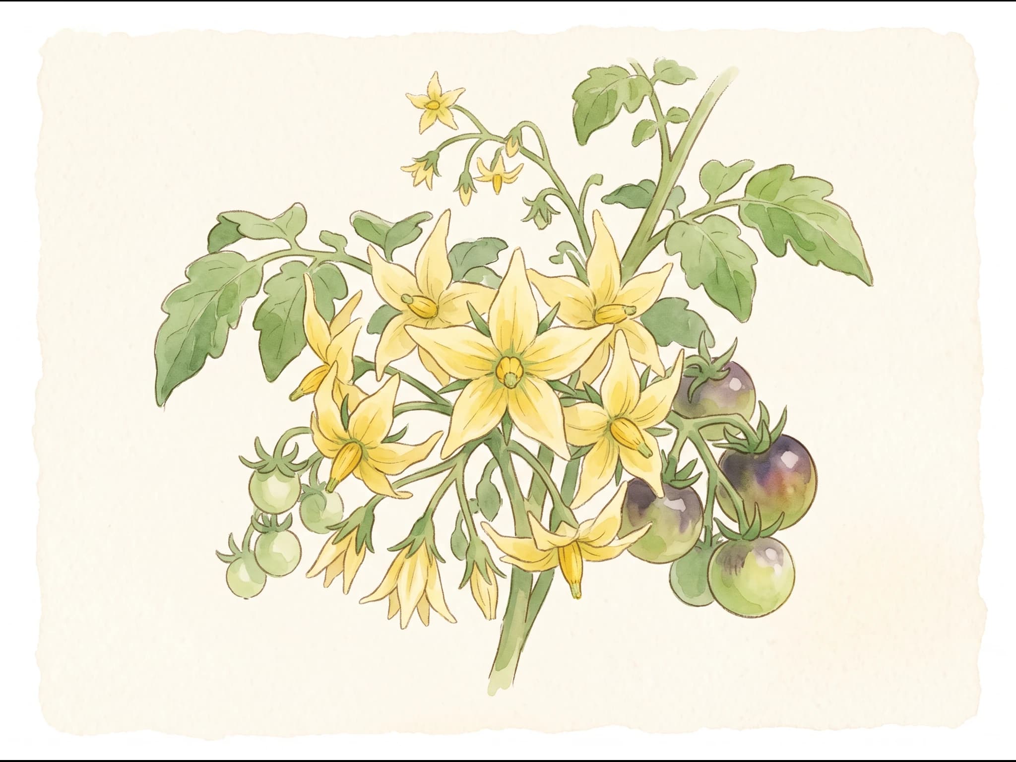 Tomate Black Krim — Flor