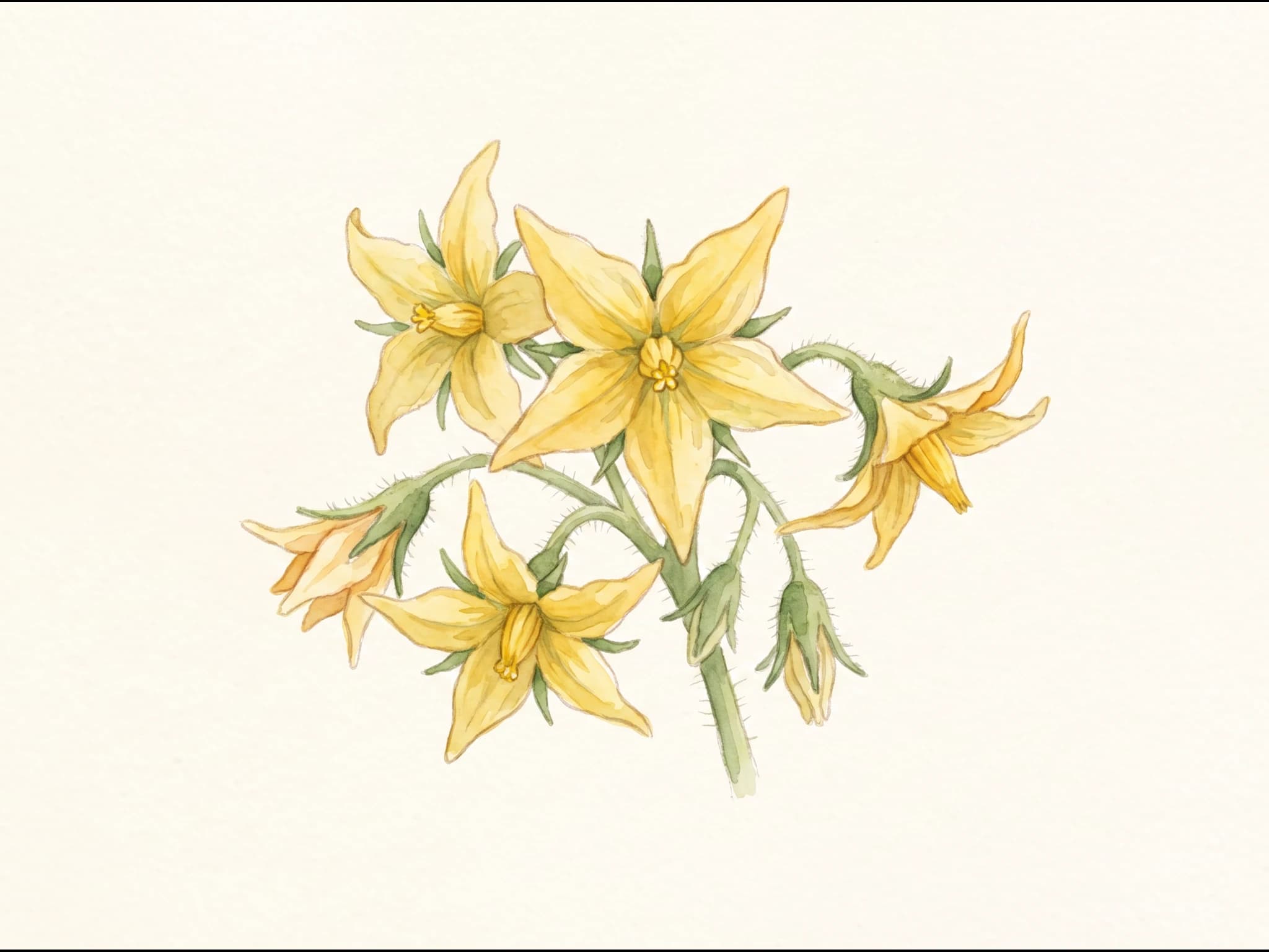 Tomate Brandywine — Flor