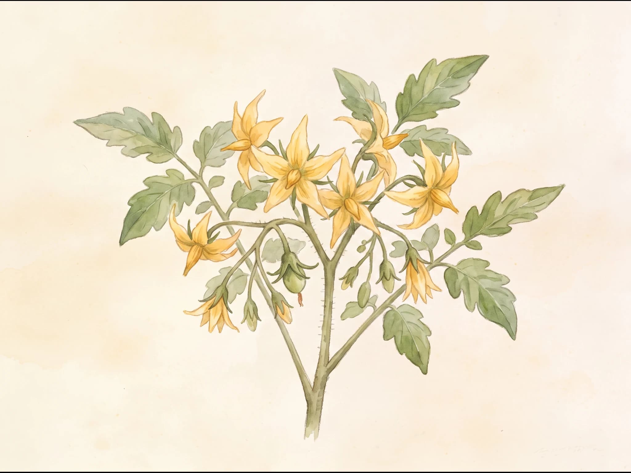 Tomate Cherry Roma — Flor