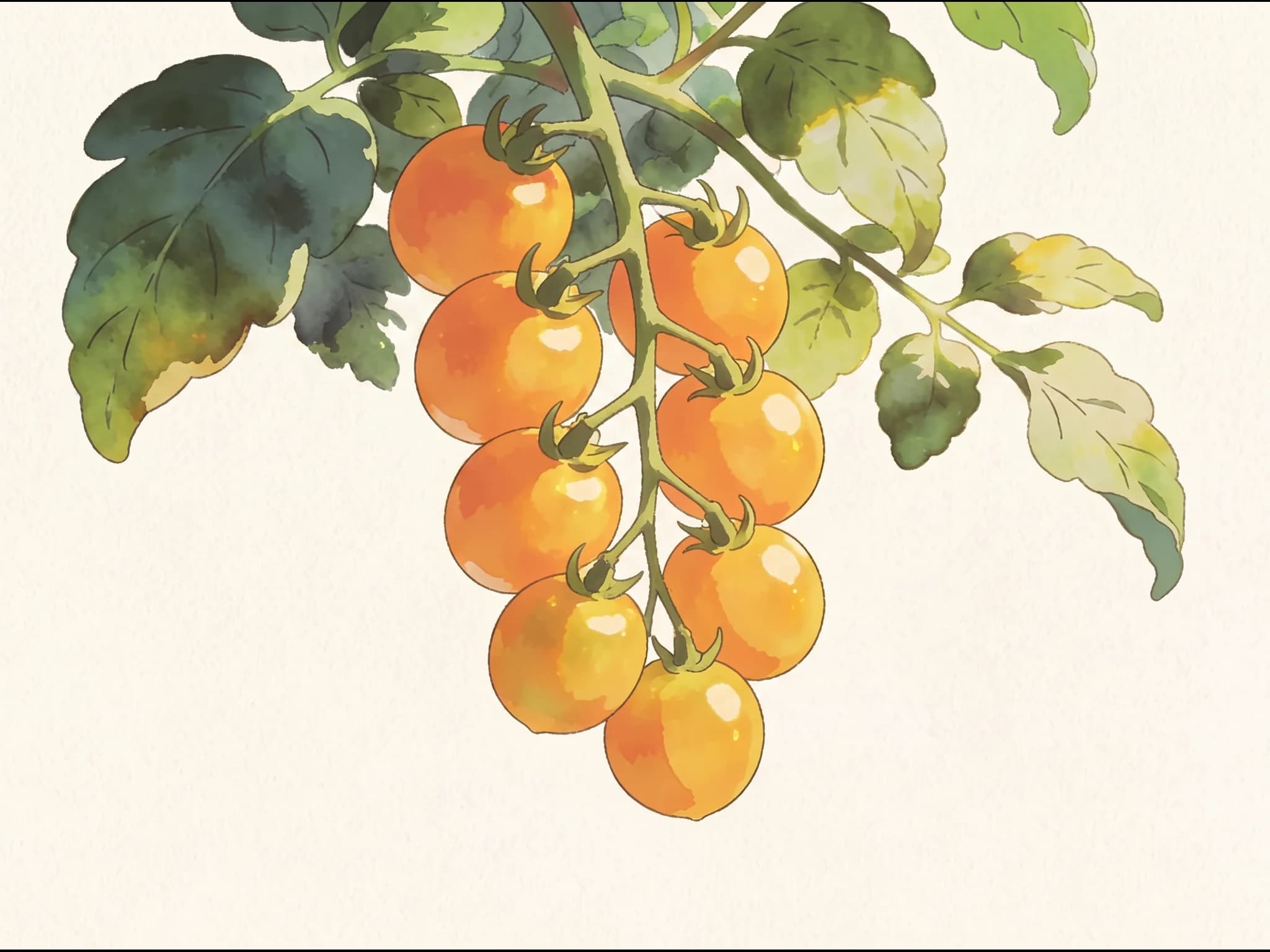 Tomate cherry Sungold — Fruto