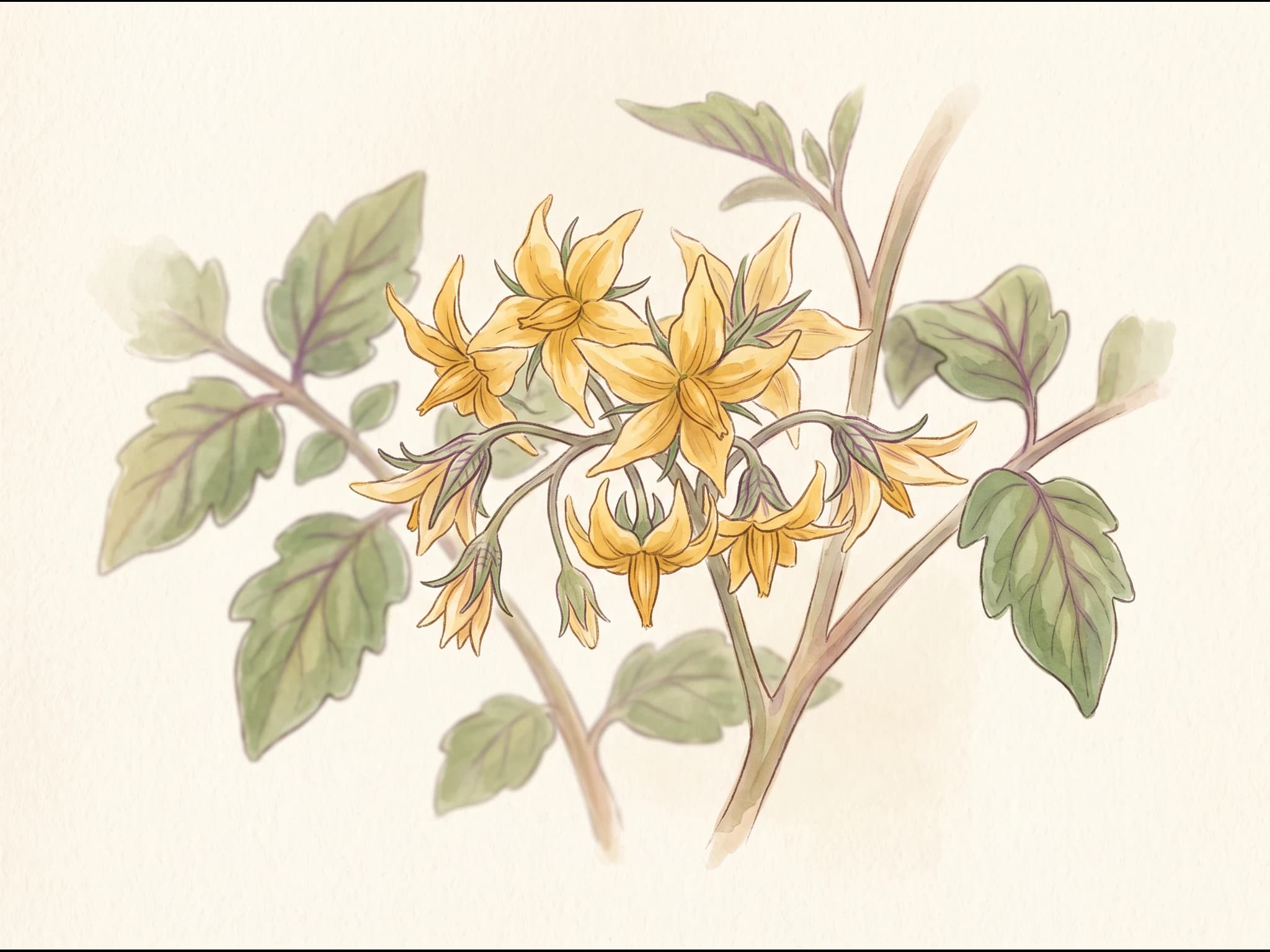 Tomate Mar Azul — Flor