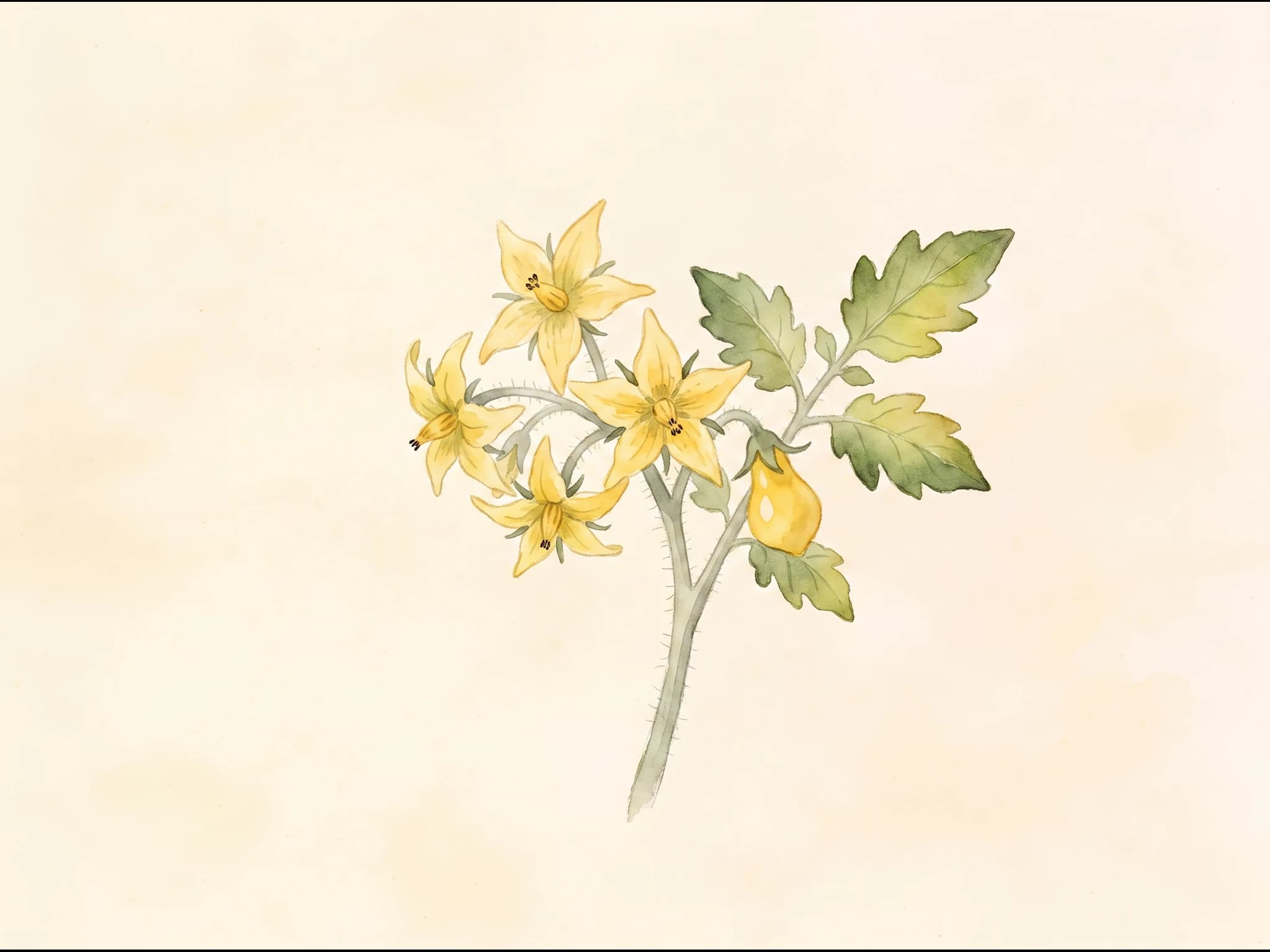 Tomate Yellow Pear — Flor