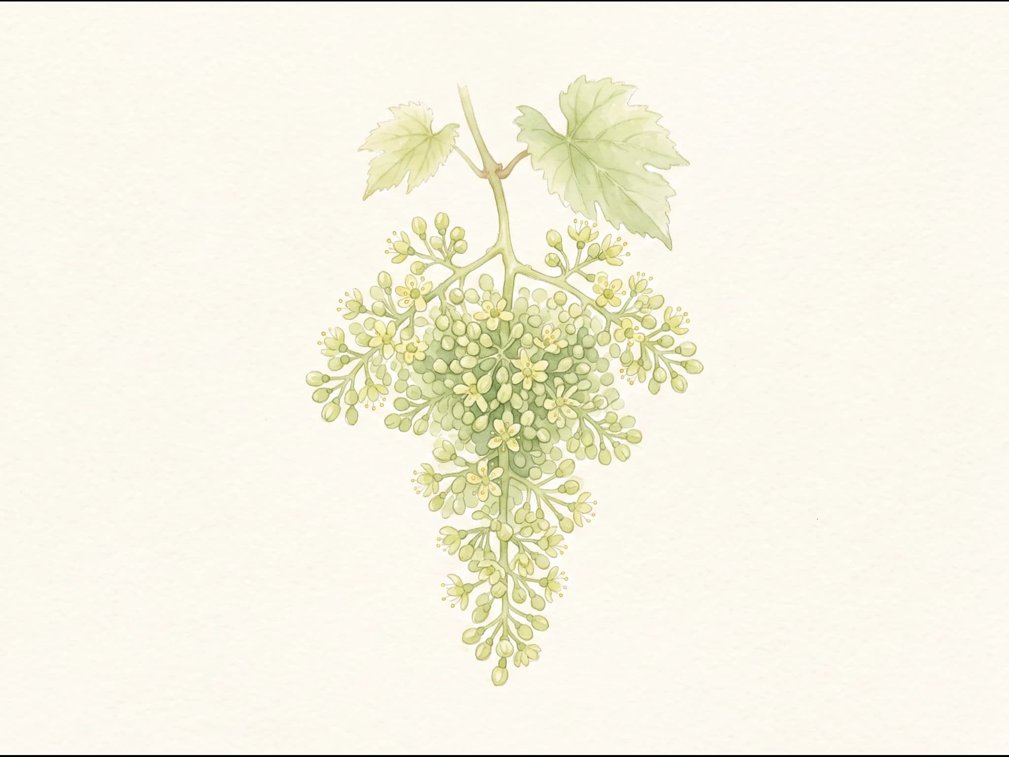 Uva de mesa Italia — Flor