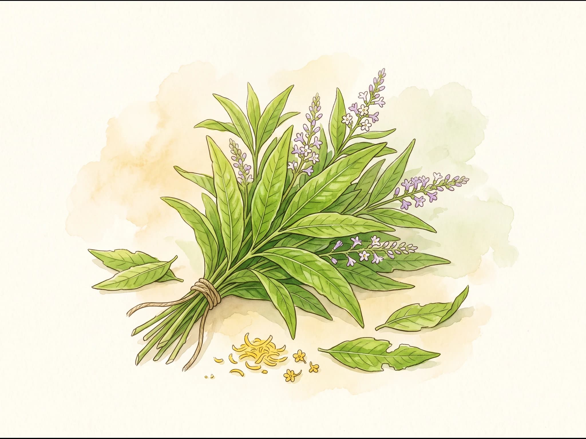 Verbena limón — Fruto