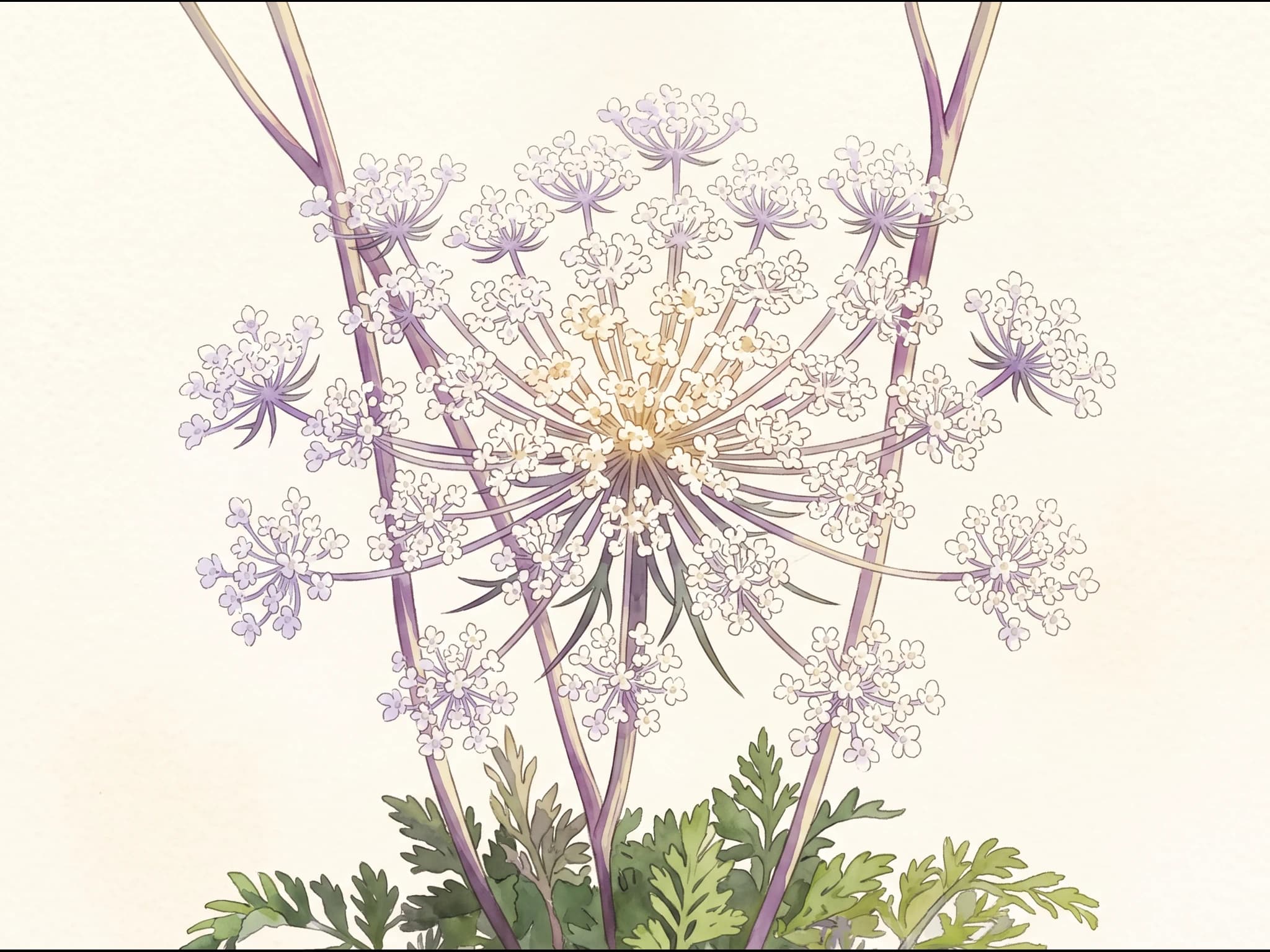 Zanahoria Cosmic Purple — Flor