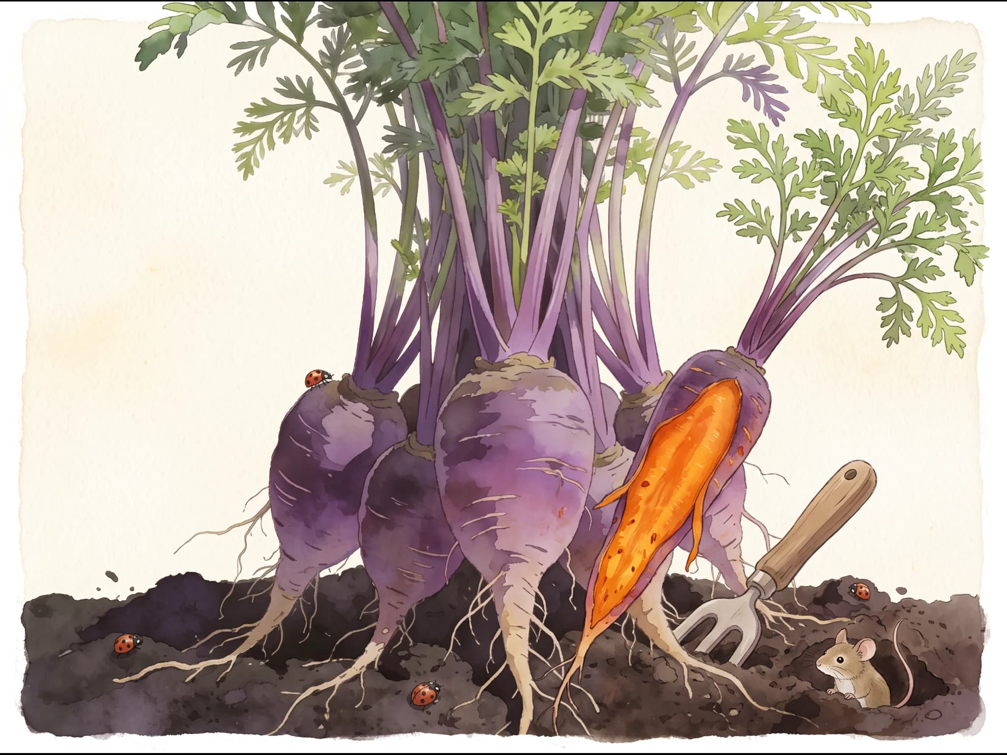 Zanahoria Cosmic Purple — Fruto