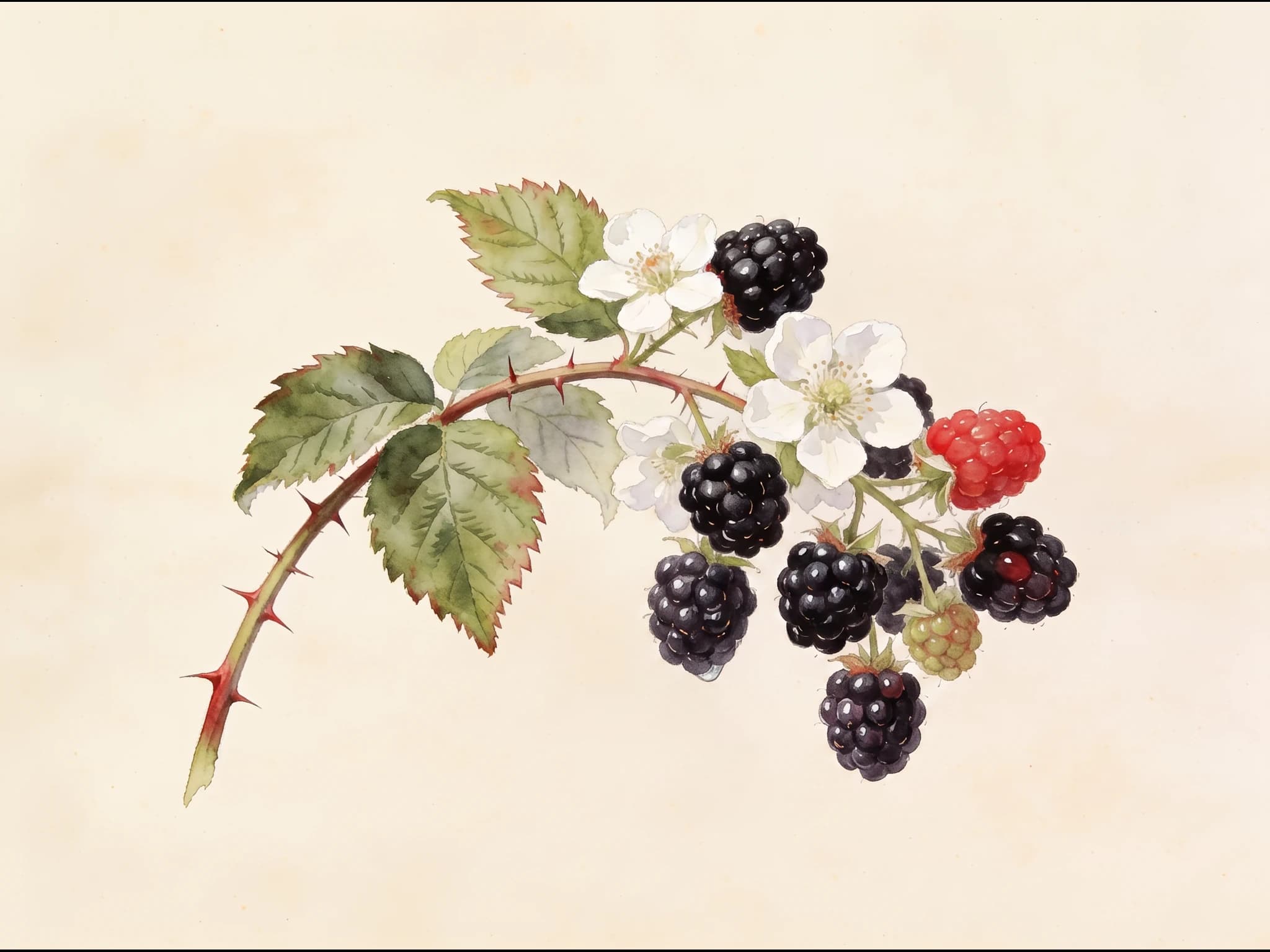 Zarzamora silvestre — Fruto