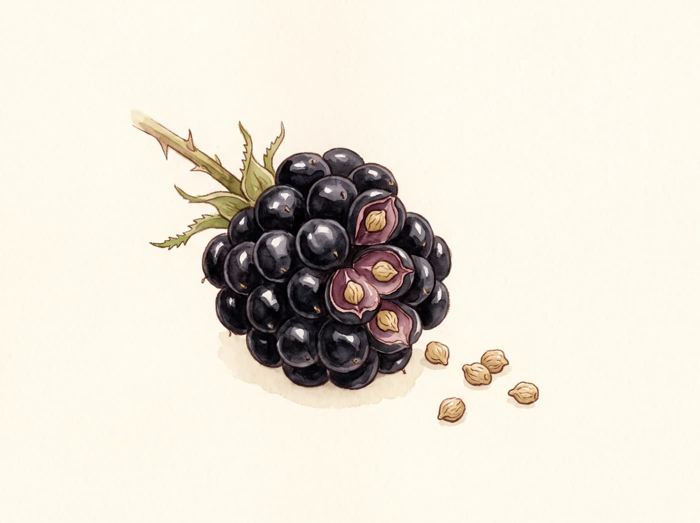 Zarzamora silvestre — Semillas