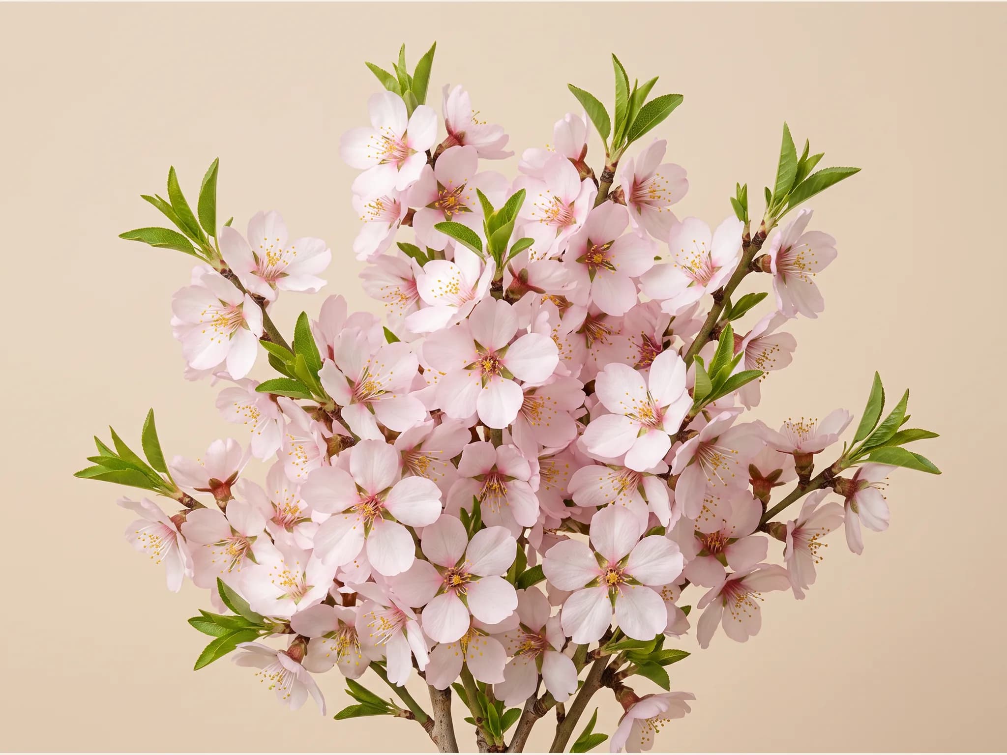 Almendro marcona — flor (IA)