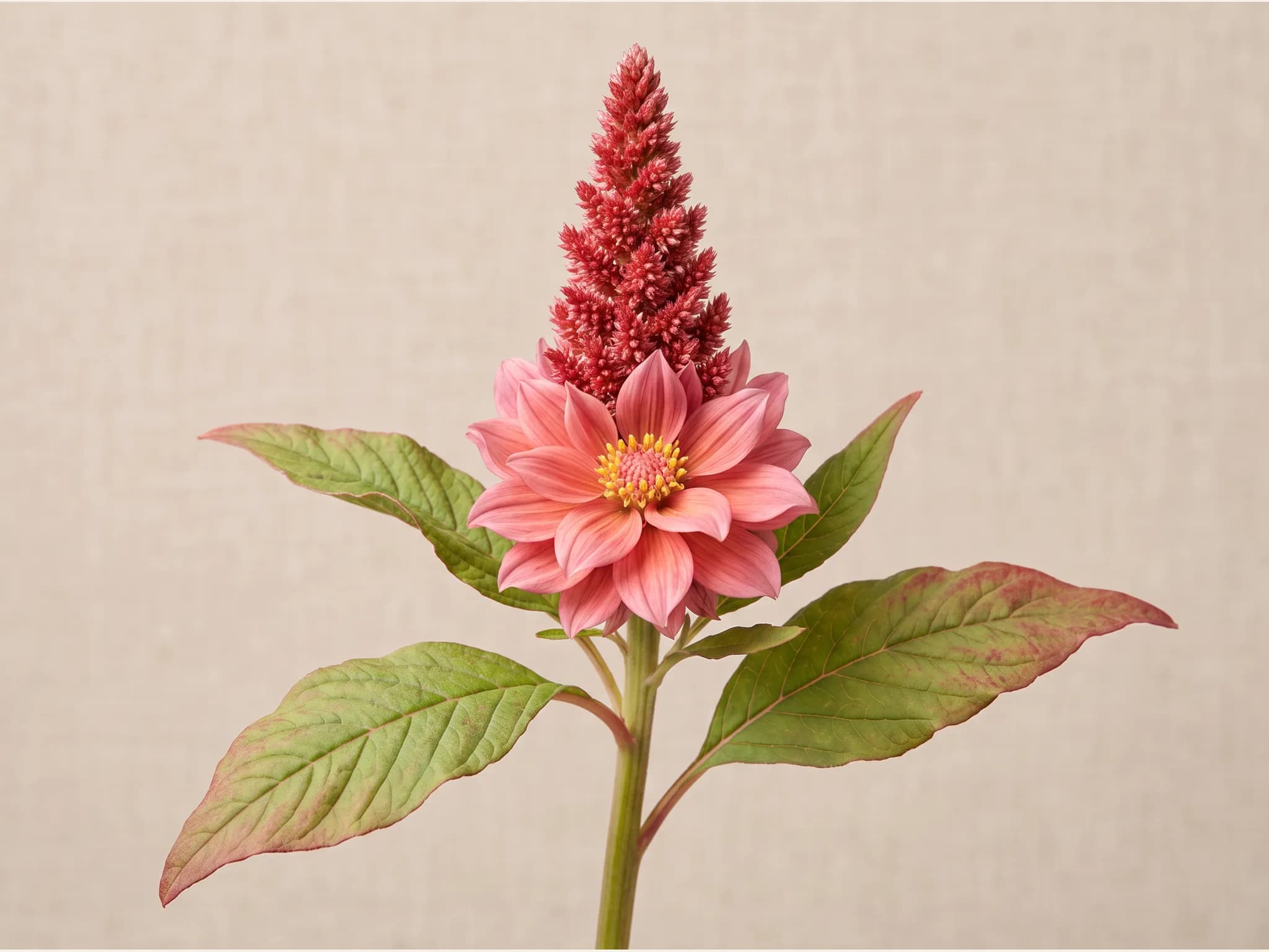 Amaranto rojo — flor (IA)