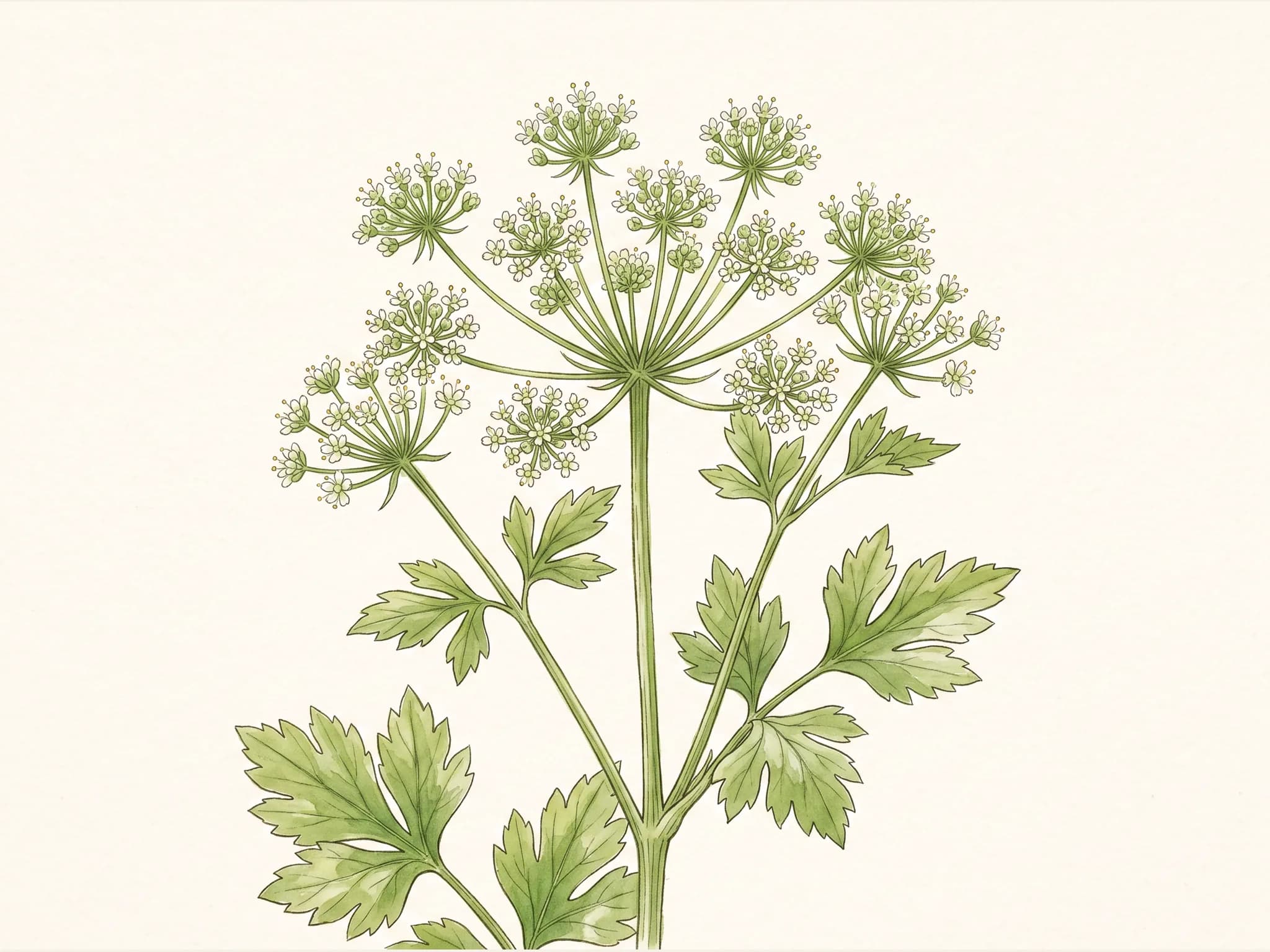 Apio nabo — flor (IA)