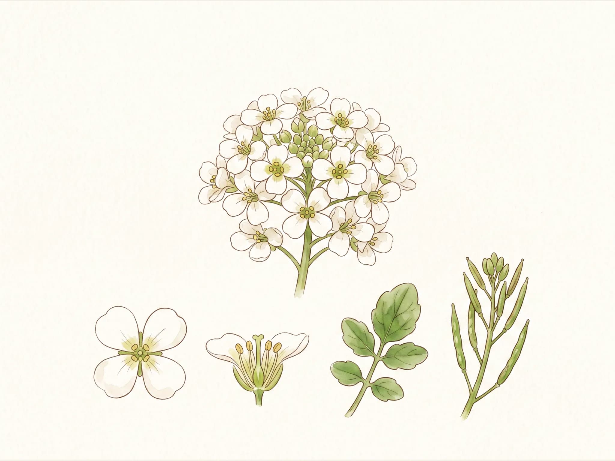 Berro de agua — flor (IA)