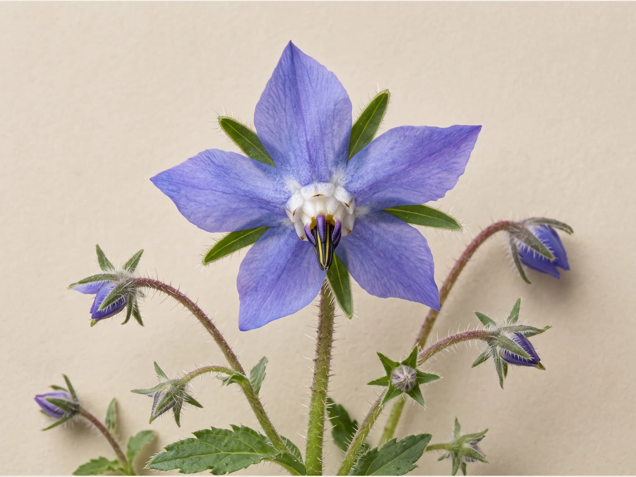 Borraja silvestre — flor (IA)