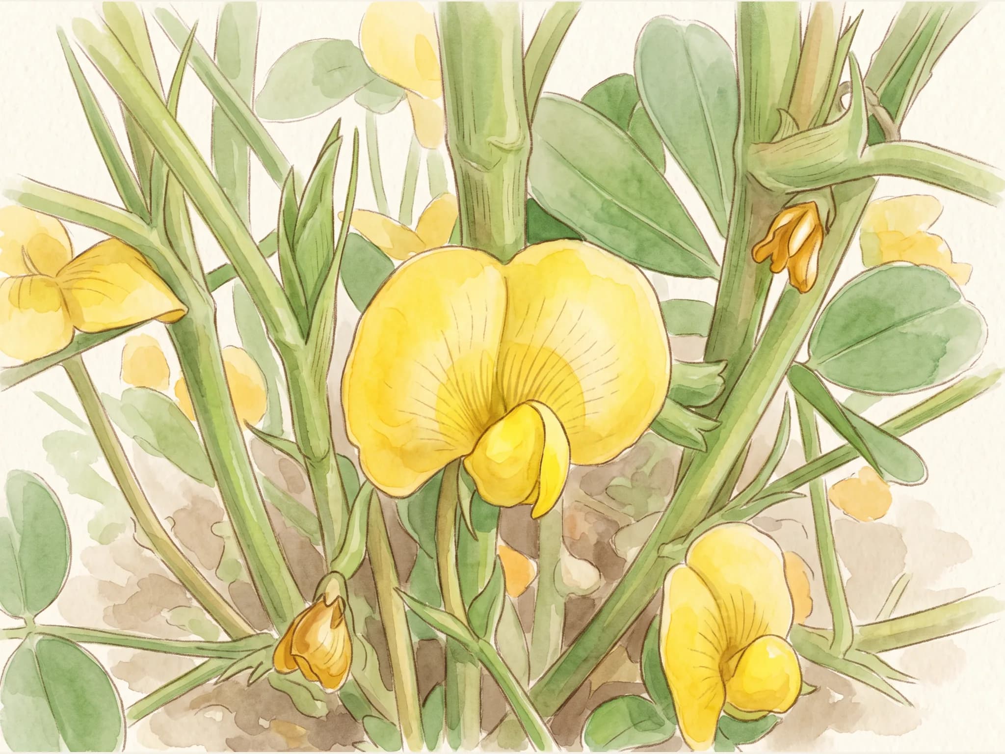 Cacahuete — flor (IA)