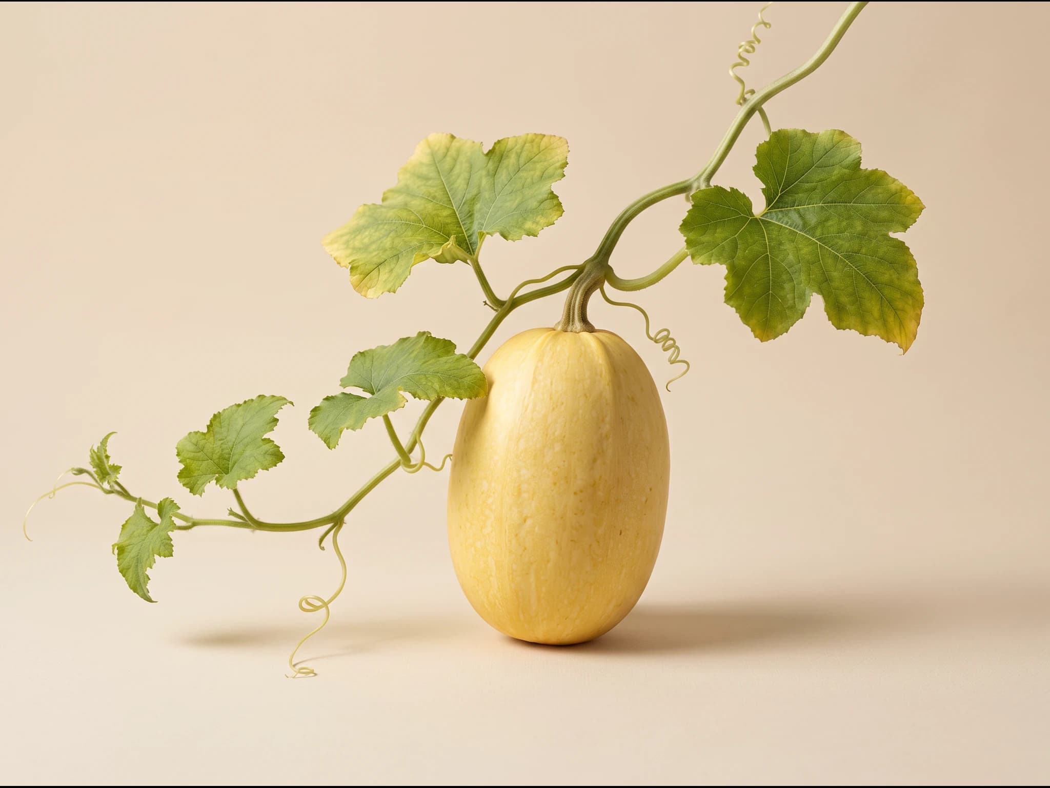 Calabaza espagueti — fruto / cosecha (IA)