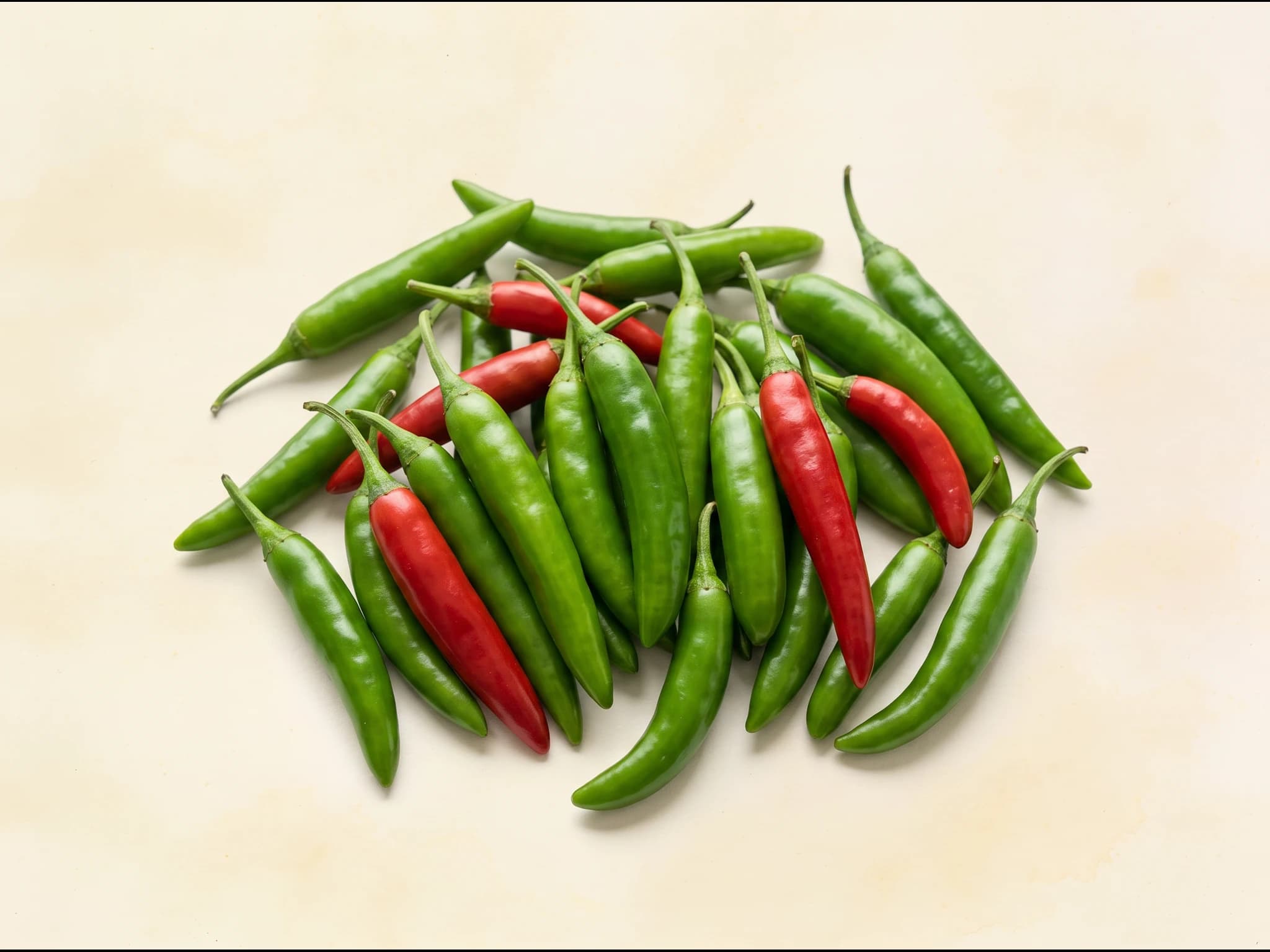 Chile serrano — fruto / cosecha (IA)