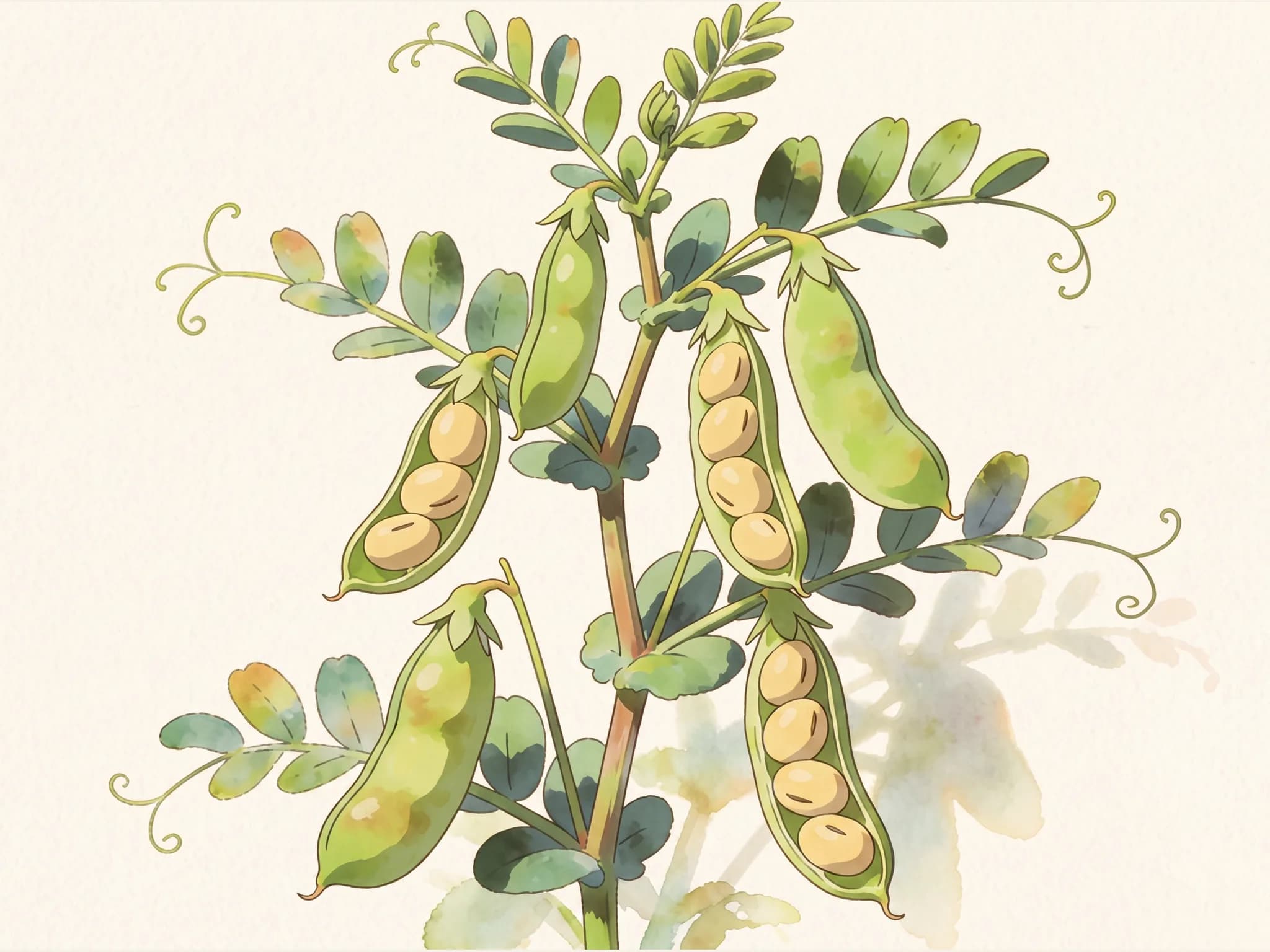 Garbanzo castellano — fruto / cosecha (IA)