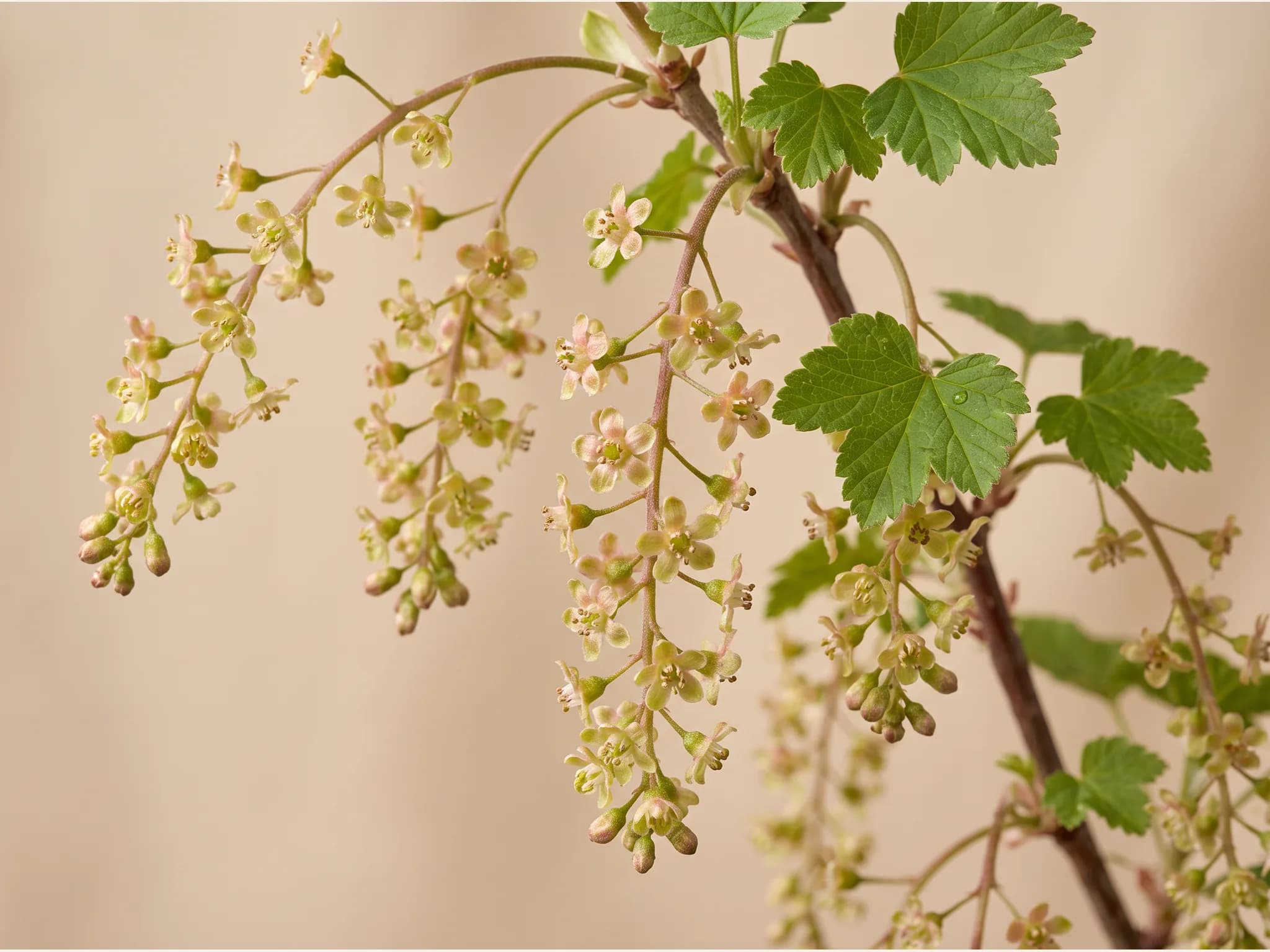 Grosellero rojo — flor (IA)