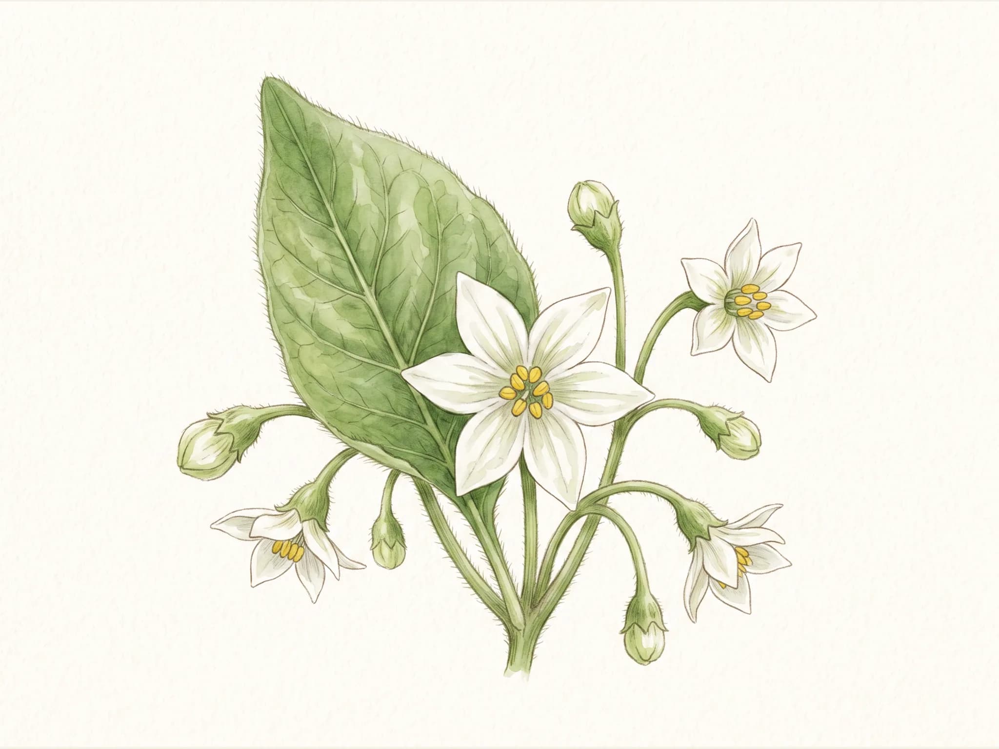 Guindilla de ibarra — flor (IA)
