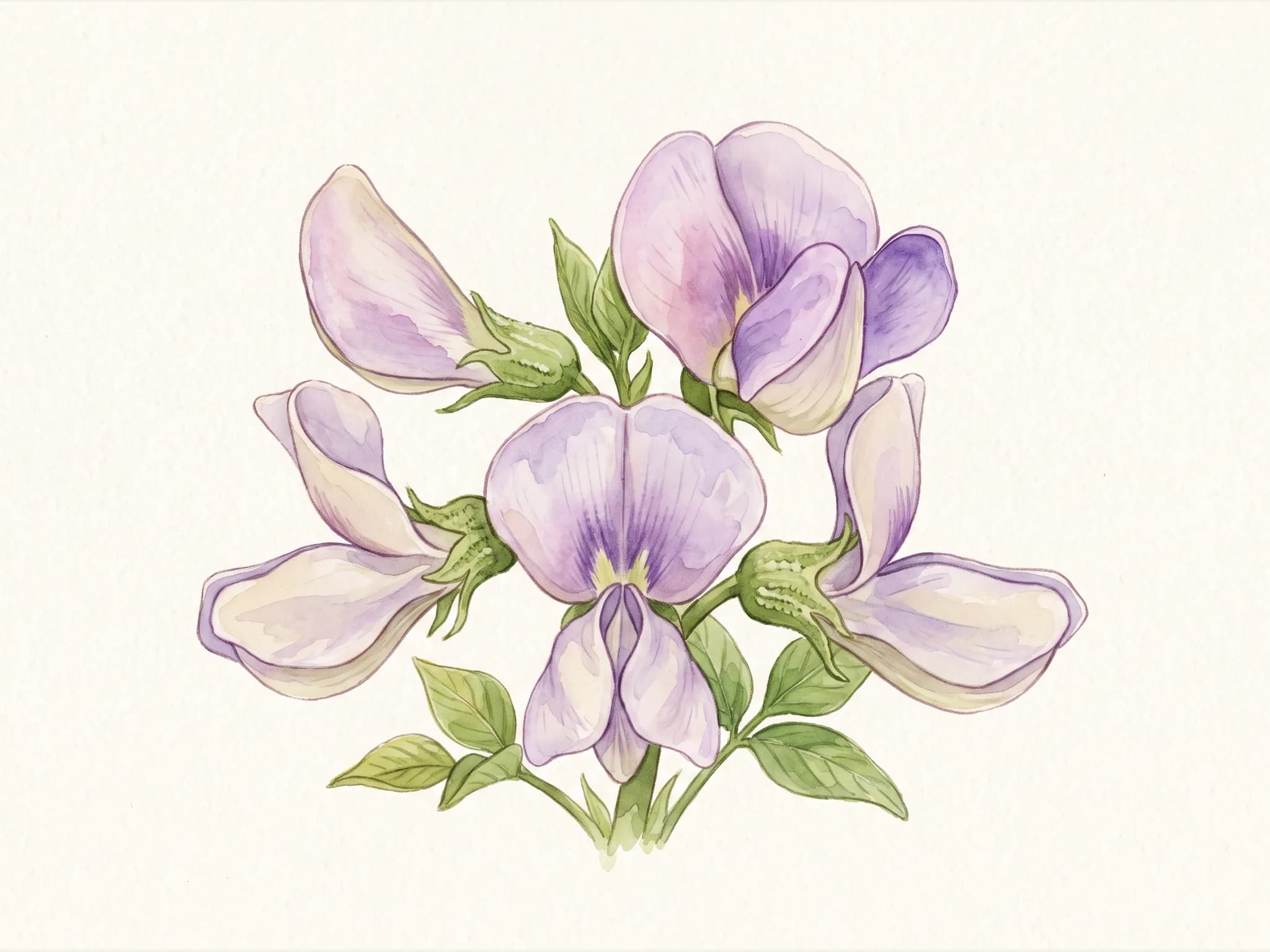 Judia careta — flor (IA)
