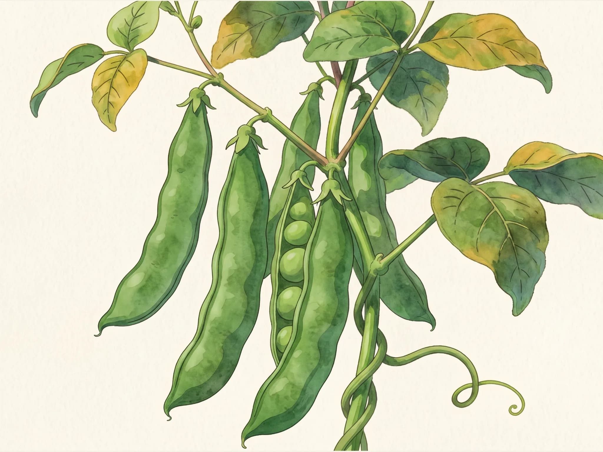Judia de emerite — fruto / cosecha (IA)
