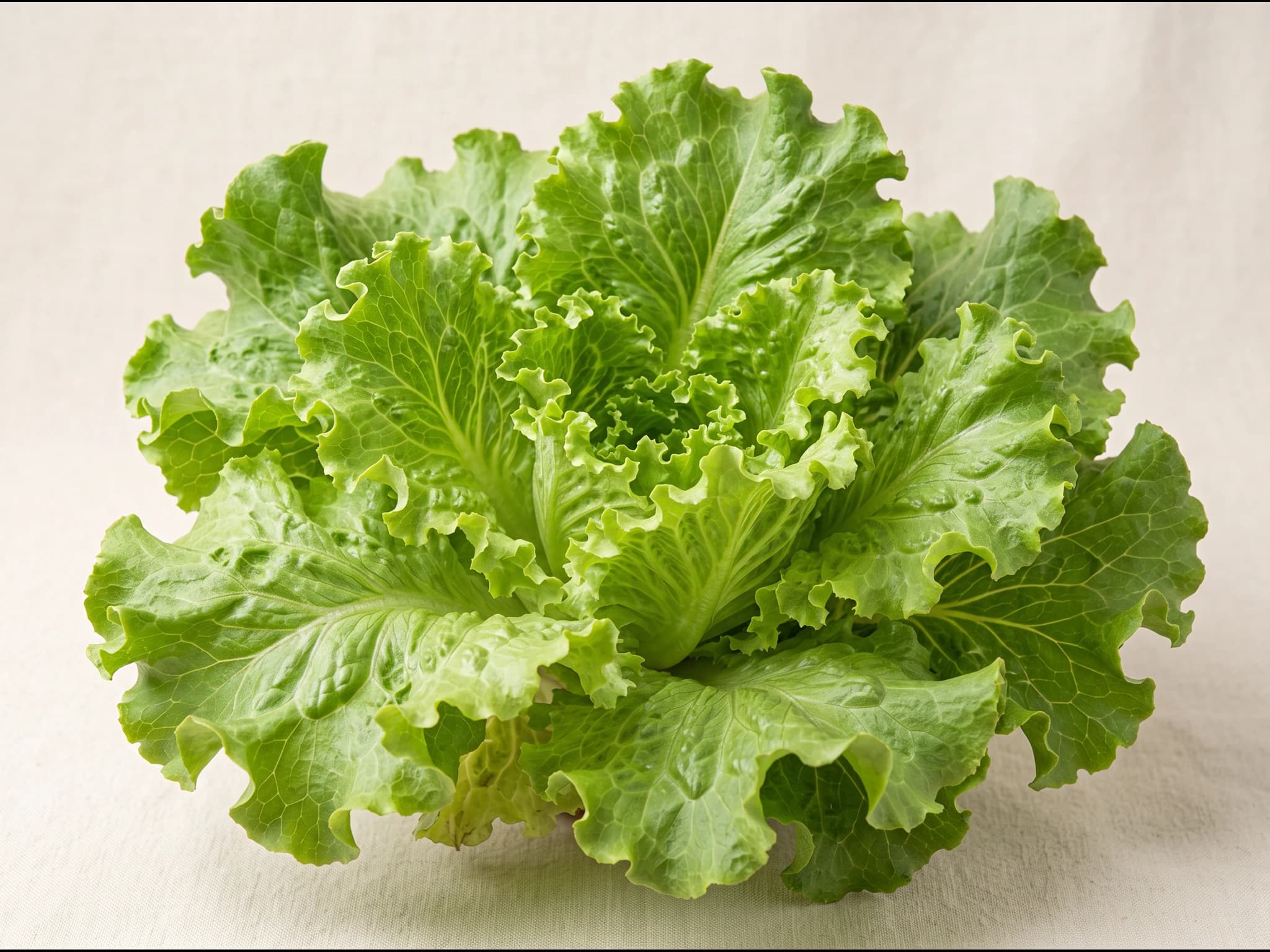 Lechuga batavia — fruto / cosecha (IA)