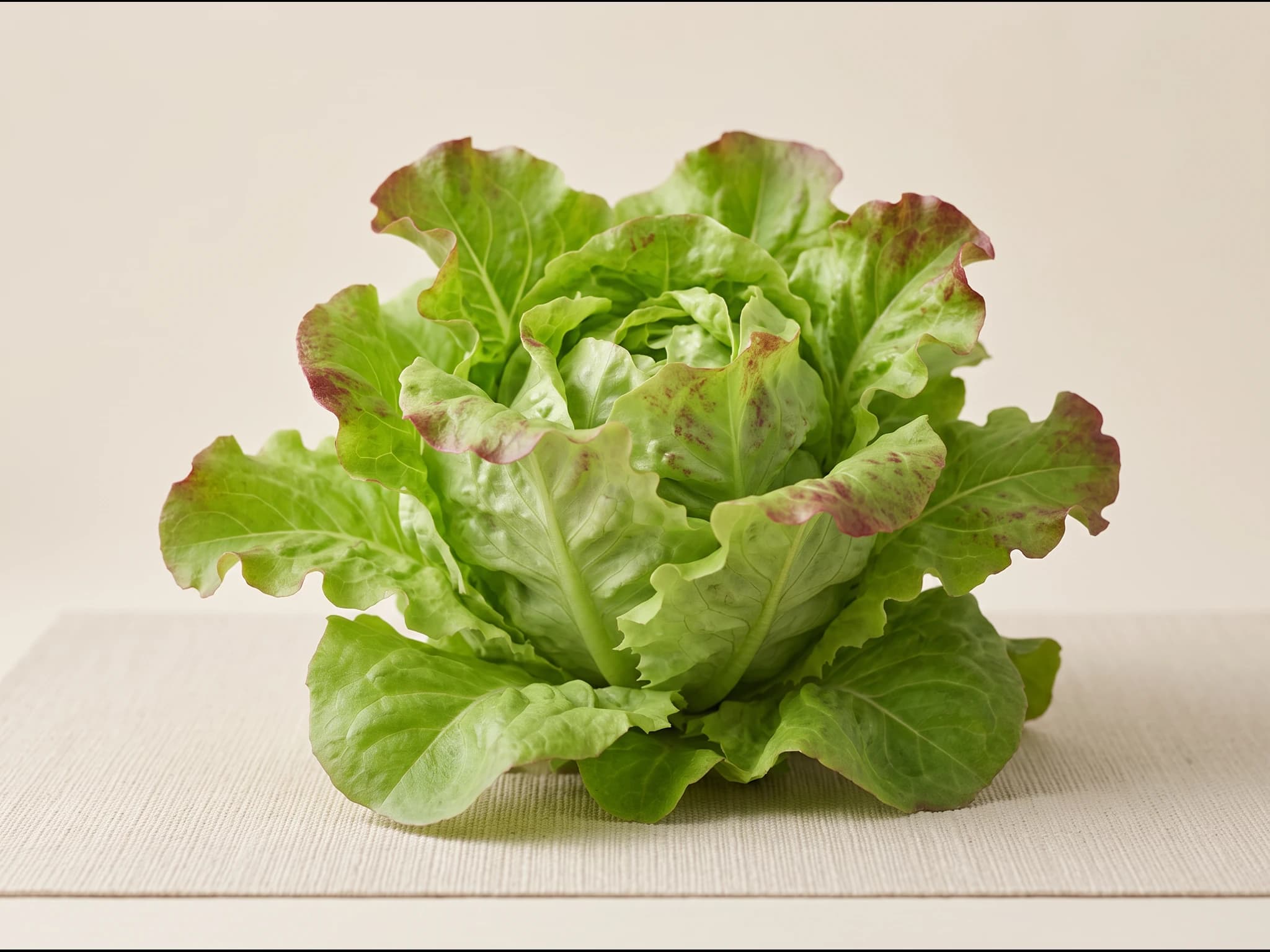 Lechuga maravilla 4 estaciones — cabeza madura, lista para cosechar (IA)