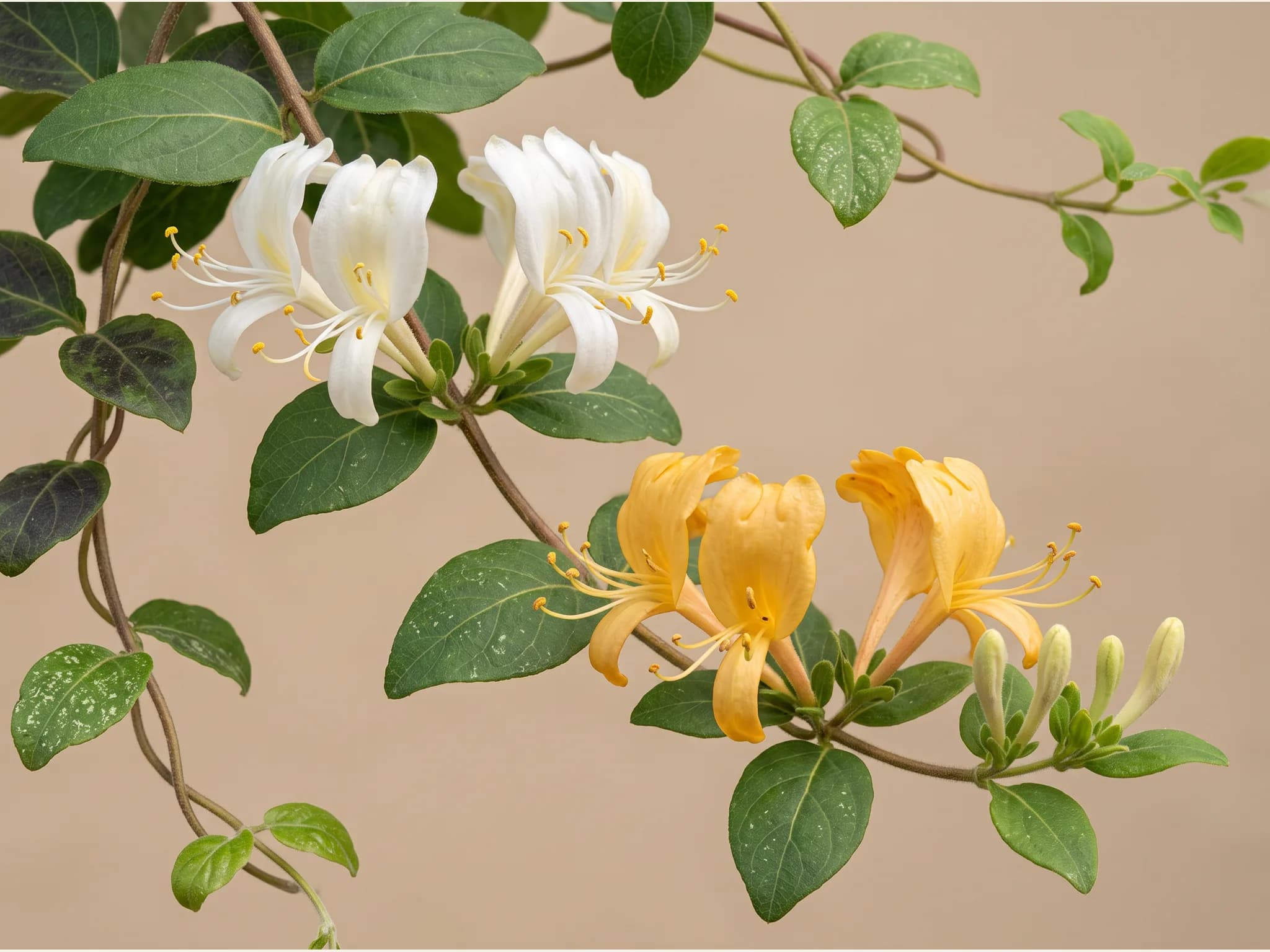 Madreselva lonicera japonica — flor (IA)
