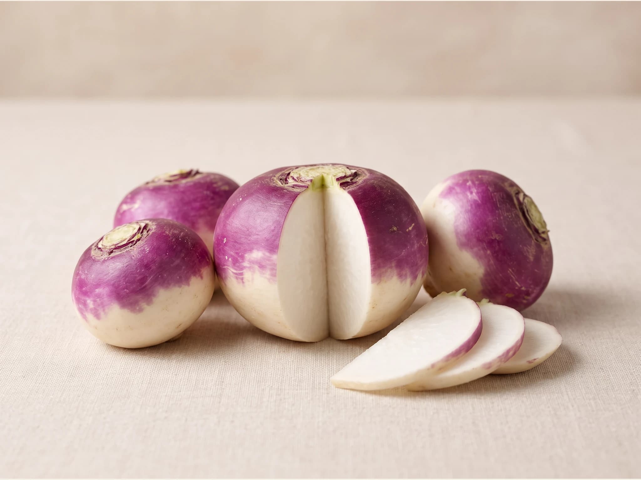 Nabo milan purpura — fruto / cosecha (IA)