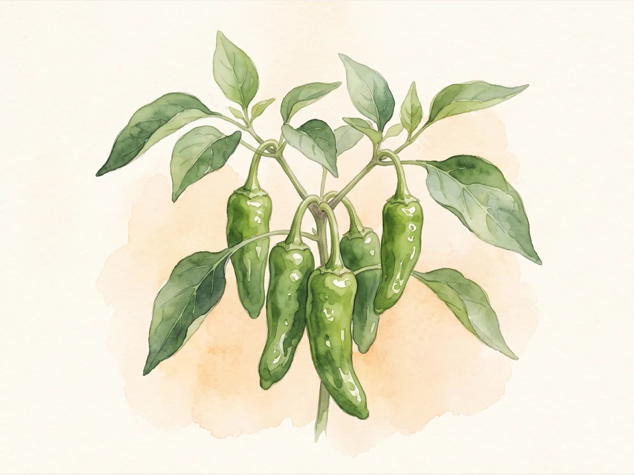 Pimiento de gernika — fruto / cosecha (IA)