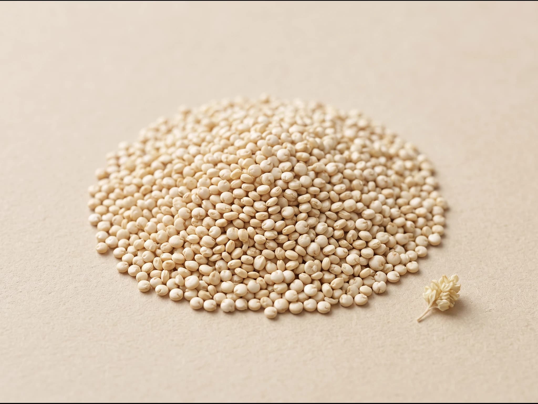 Quinoa — fruto / cosecha (IA)