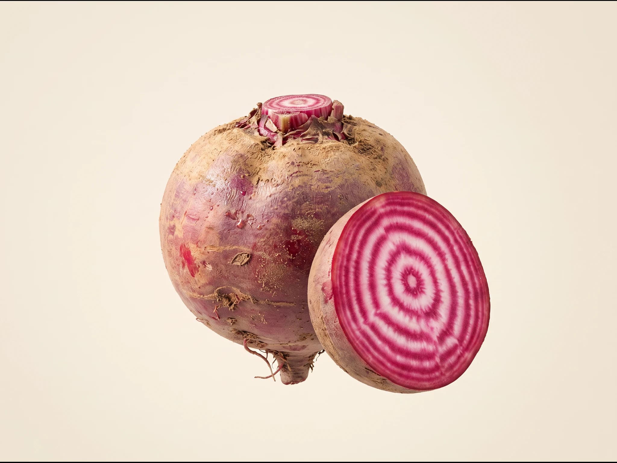Remolacha chioggia — fruto / cosecha (IA)