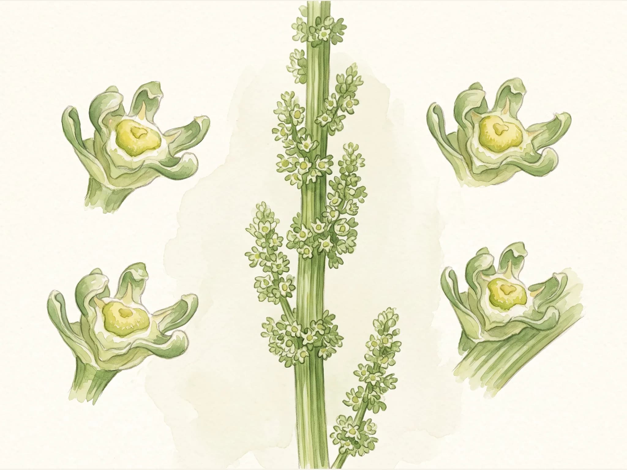 Remolacha dorada — flor (IA)