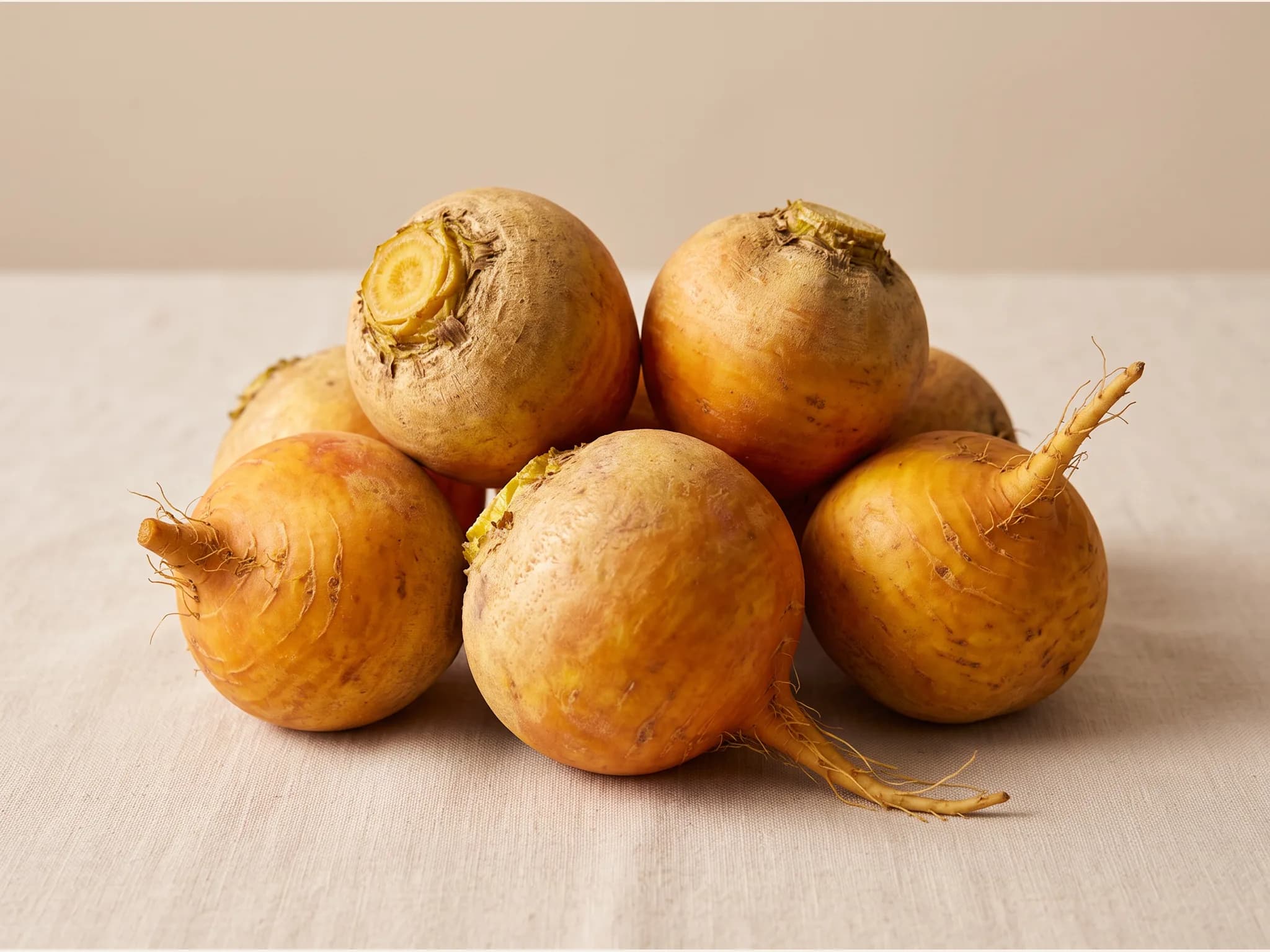 Remolacha dorada — fruto / cosecha (IA)