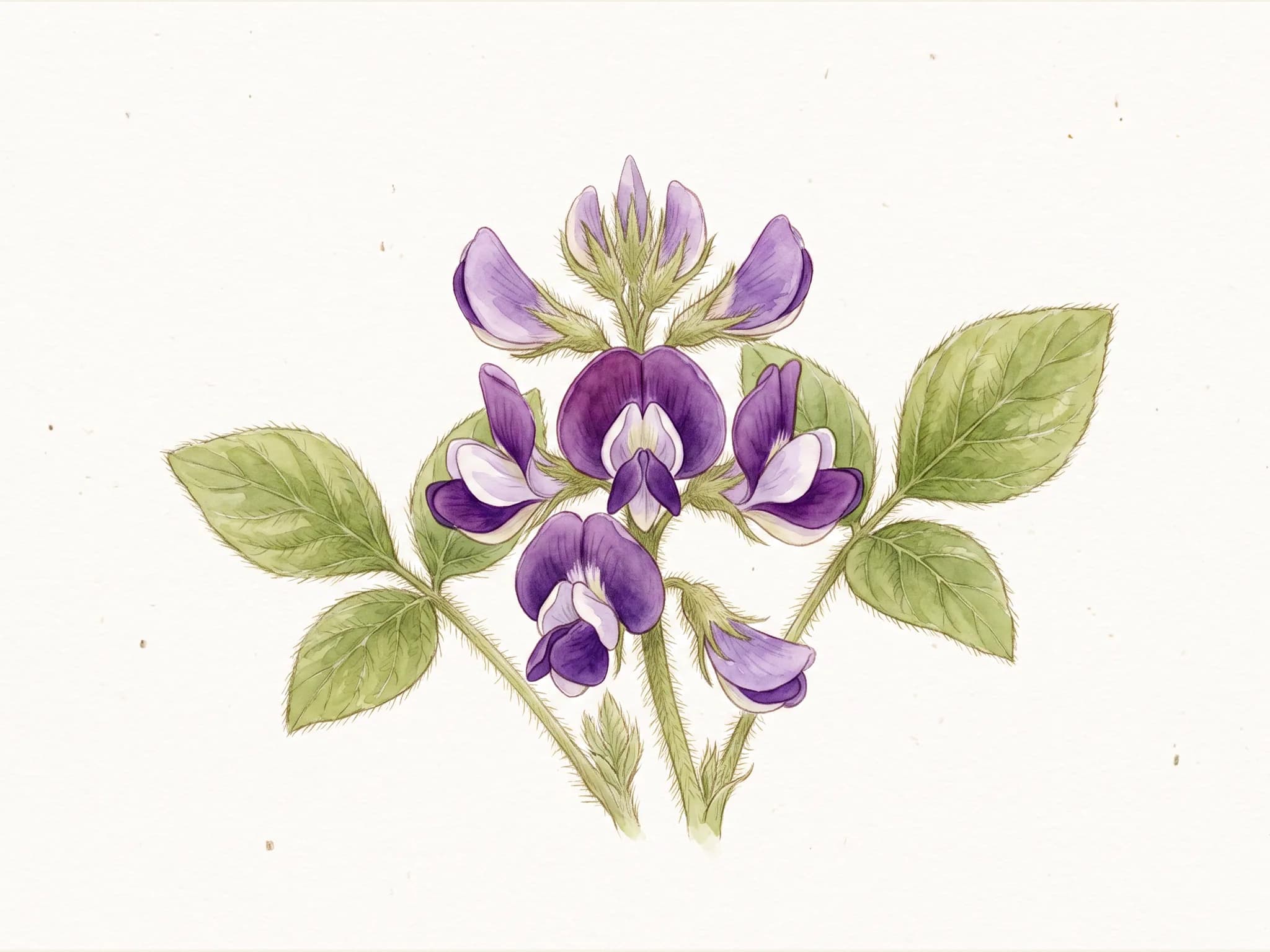 Soja edamame — flor (IA)