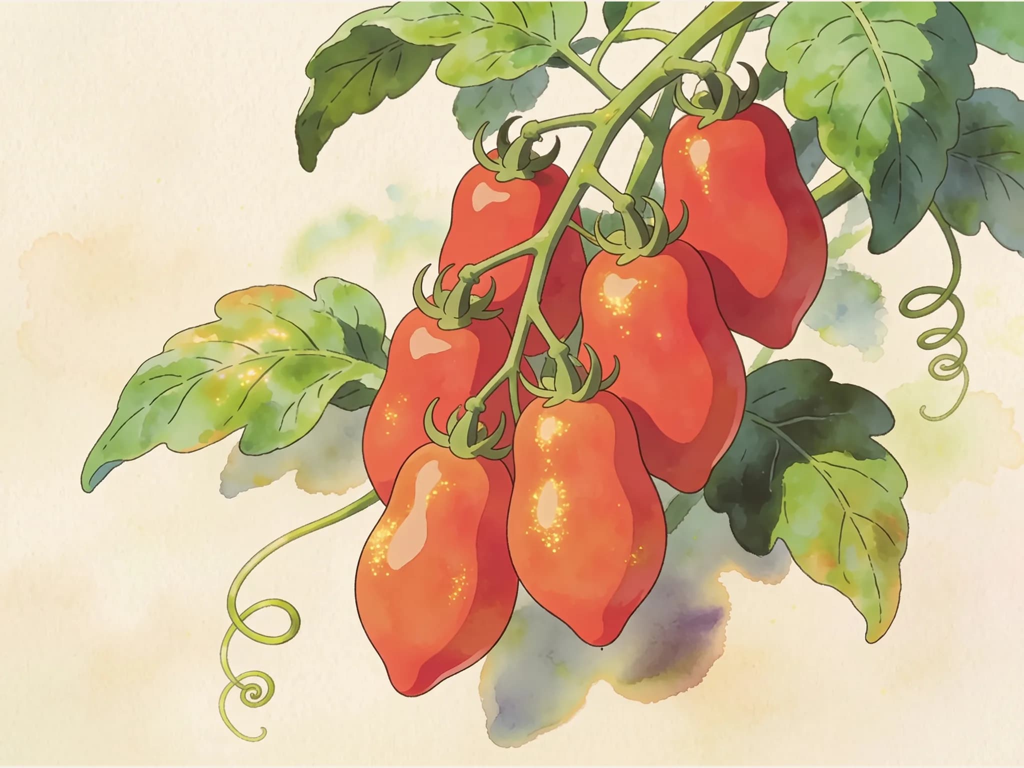 Tomate pera roma — fruto / cosecha (IA)