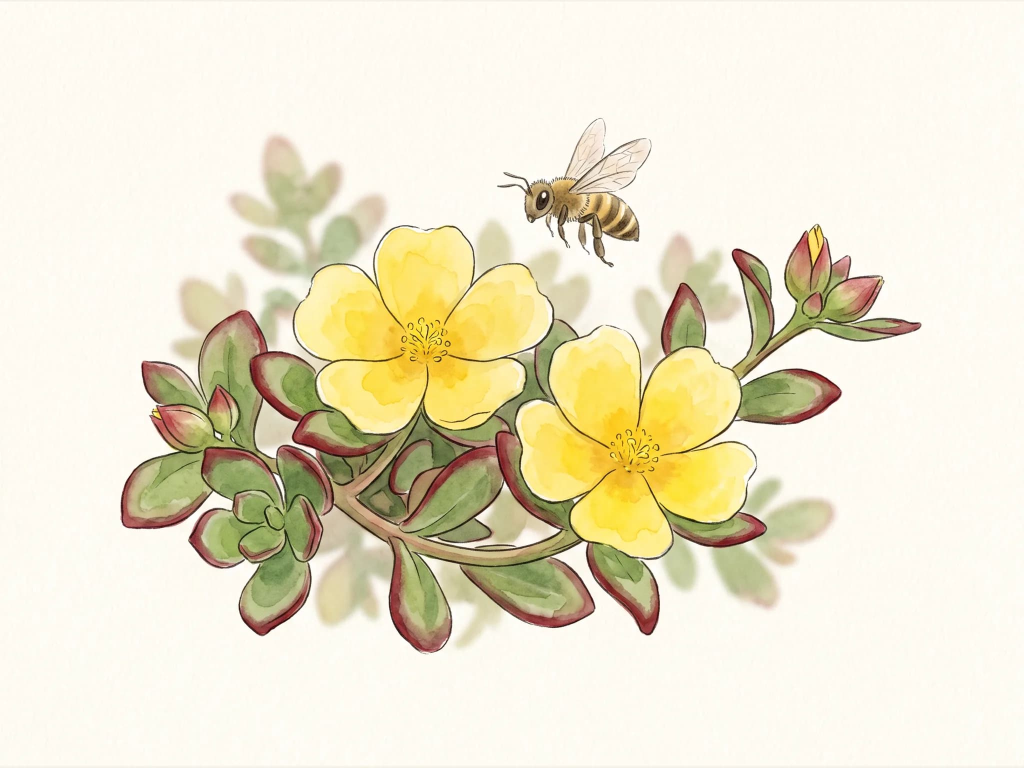 Verdolaga — flor (IA)