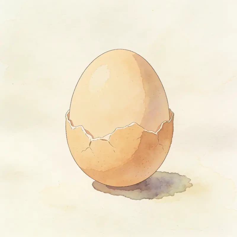 Huevos con cáscara blanda o sin cáscara