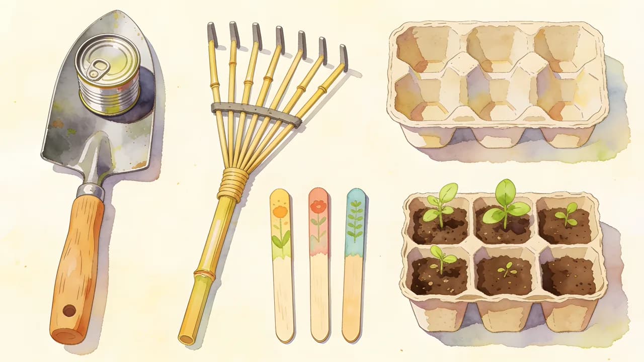 10 herramientas caseras DIY para el huerto