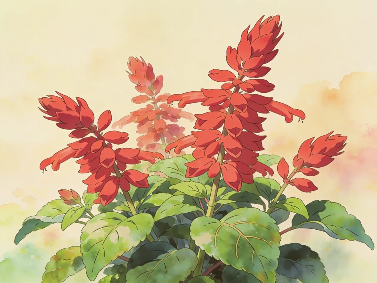 Salvia splendens (roja)