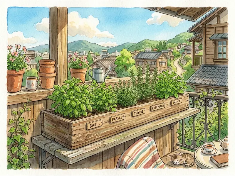 Aromáticas imprescindibles en jardinera