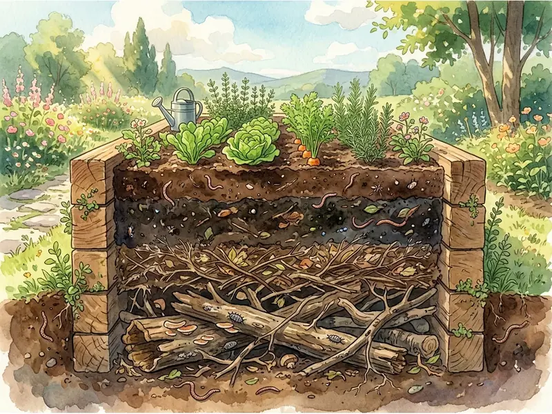 Relleno del bancal por capas