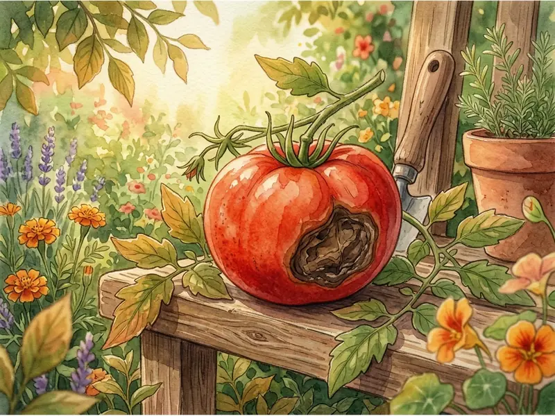 Podredumbre apical: el culo negro del tomate