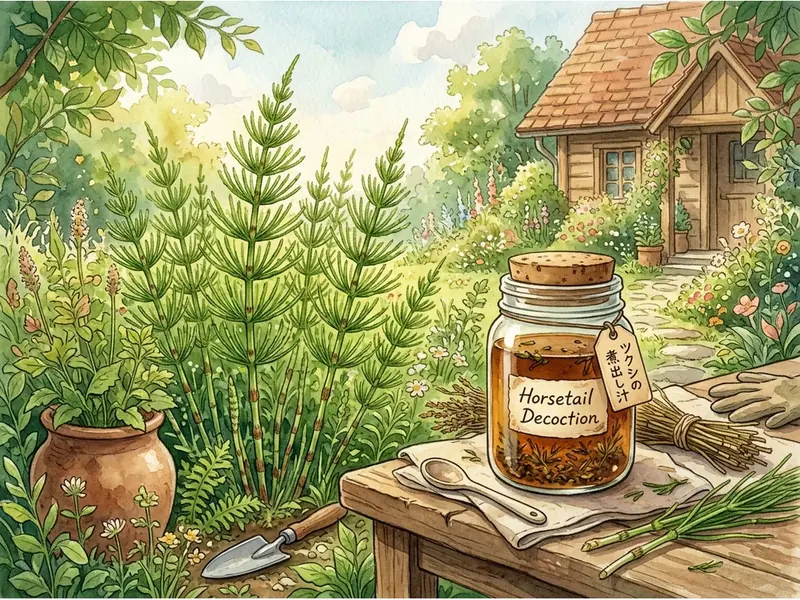 Cola de caballo para fortalecer las plantas