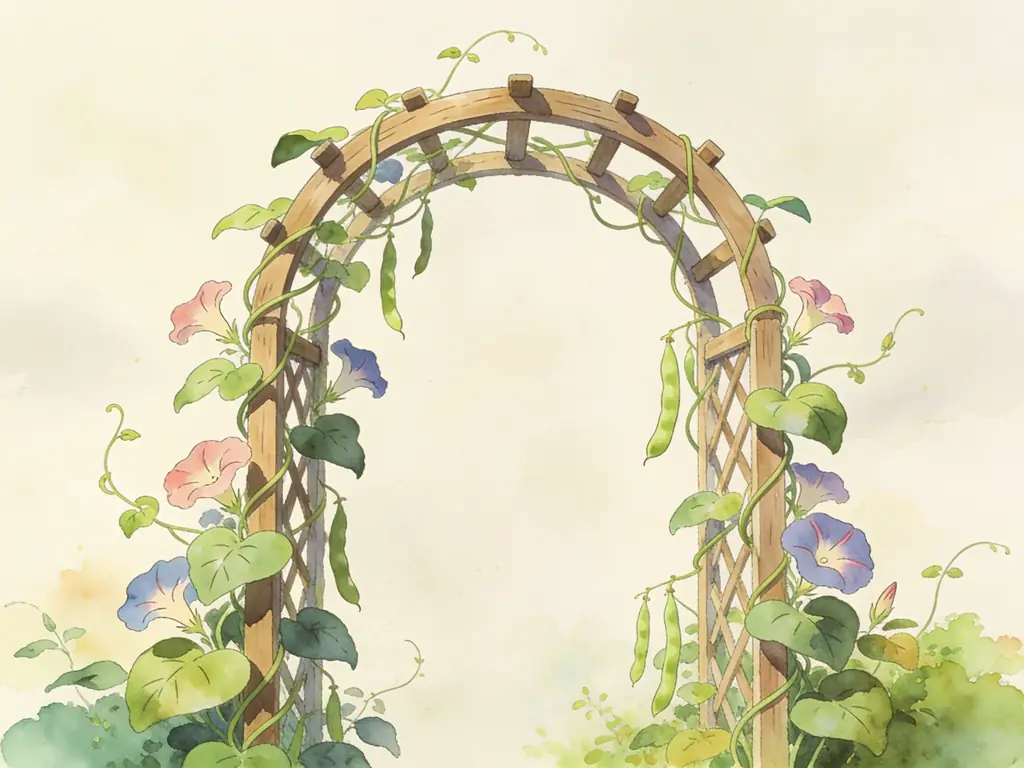 Arco de jardín para trepadoras