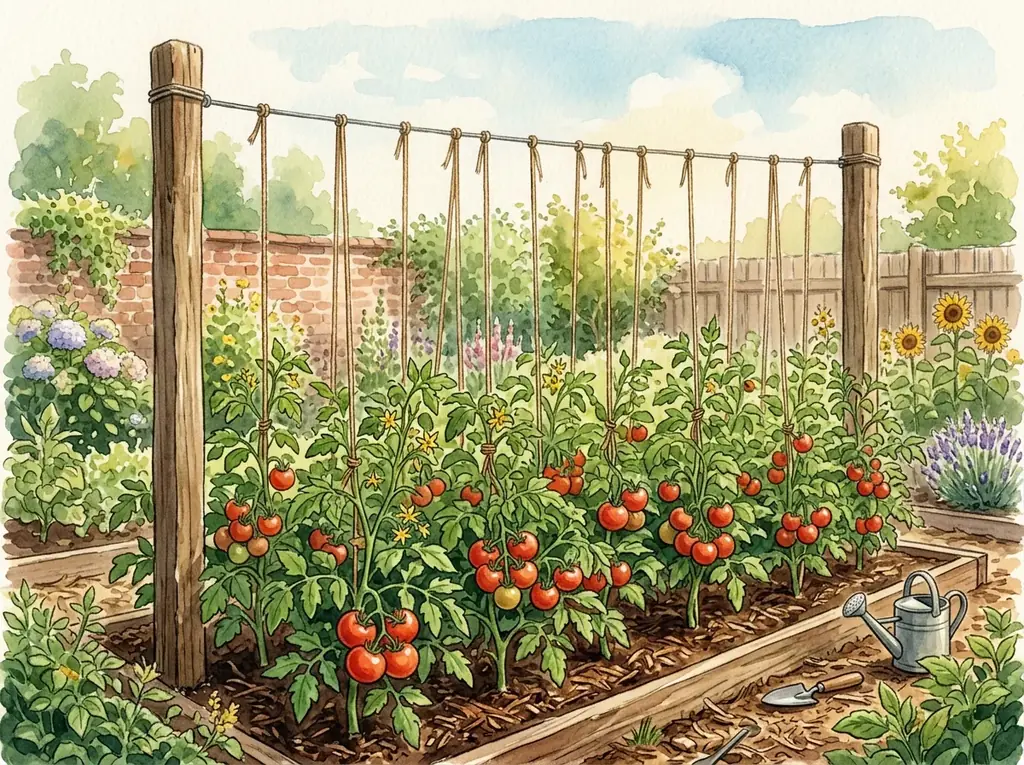 Espaldera para tomates