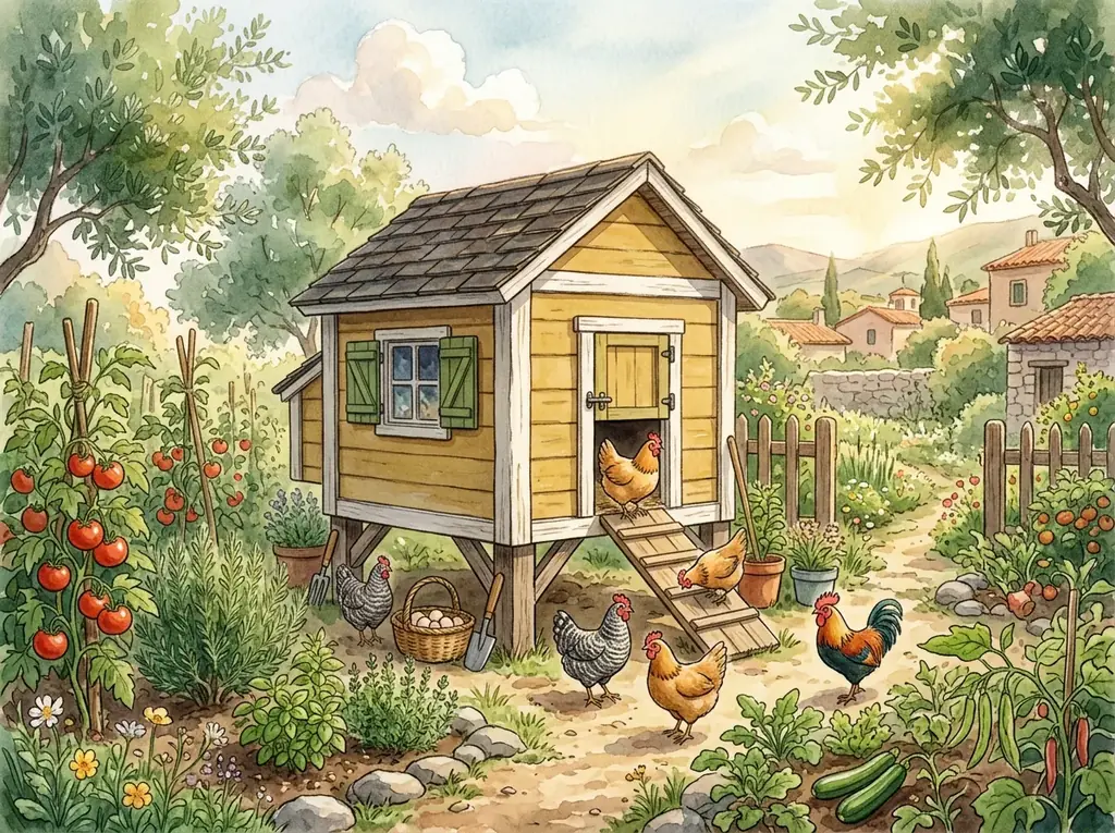 Gallinero básico para 4-6 gallinas
