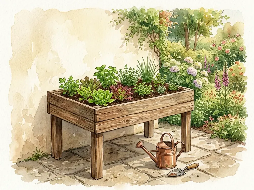 Mesa de cultivo elevada